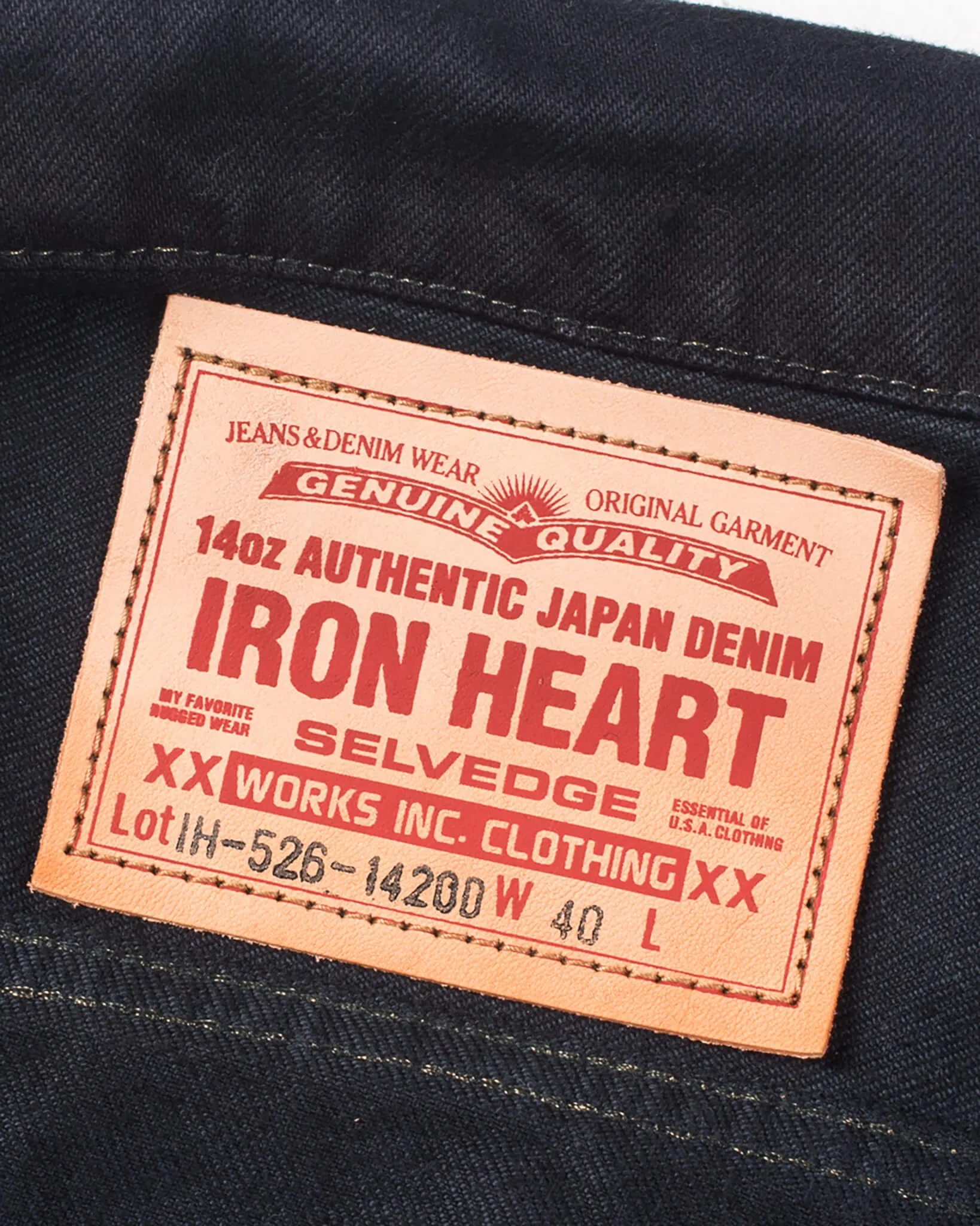 14oz Selvedge Denim Modified Type III Jacket - Indigo Overdyed Black