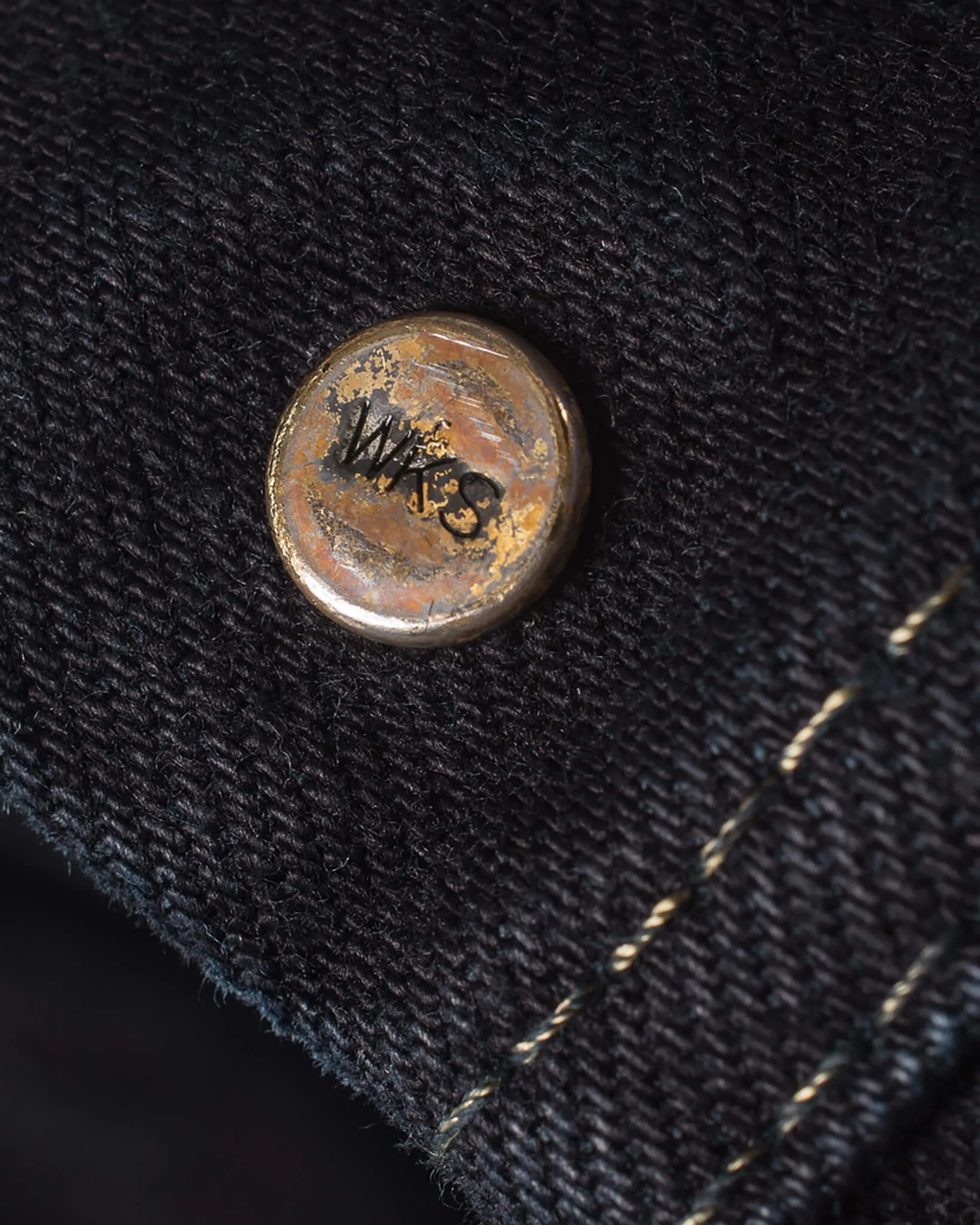 14oz Selvedge Denim Modified Type III Jacket - Indigo Overdyed Black
