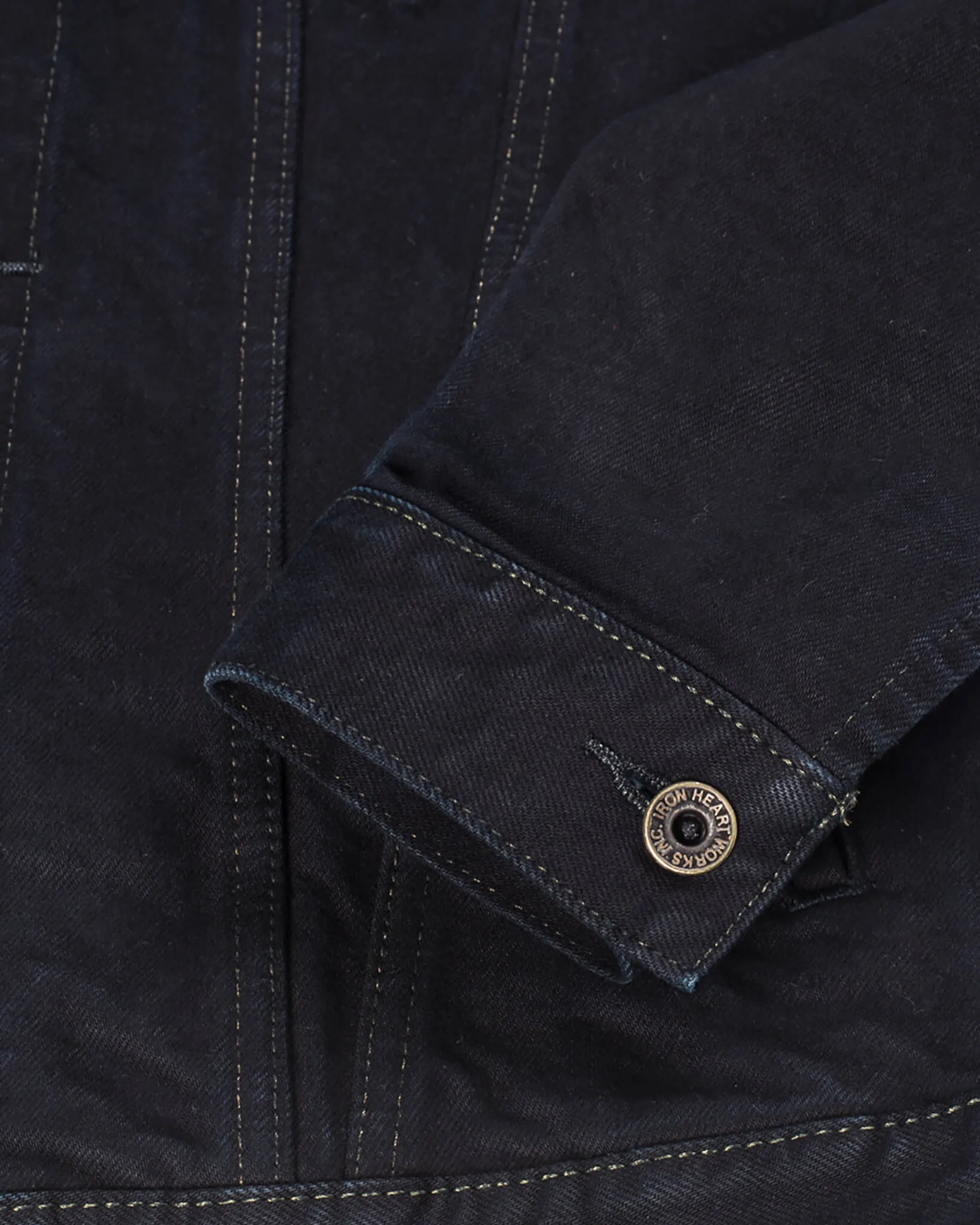 14oz Selvedge Denim Modified Type III Jacket - Indigo Overdyed Black