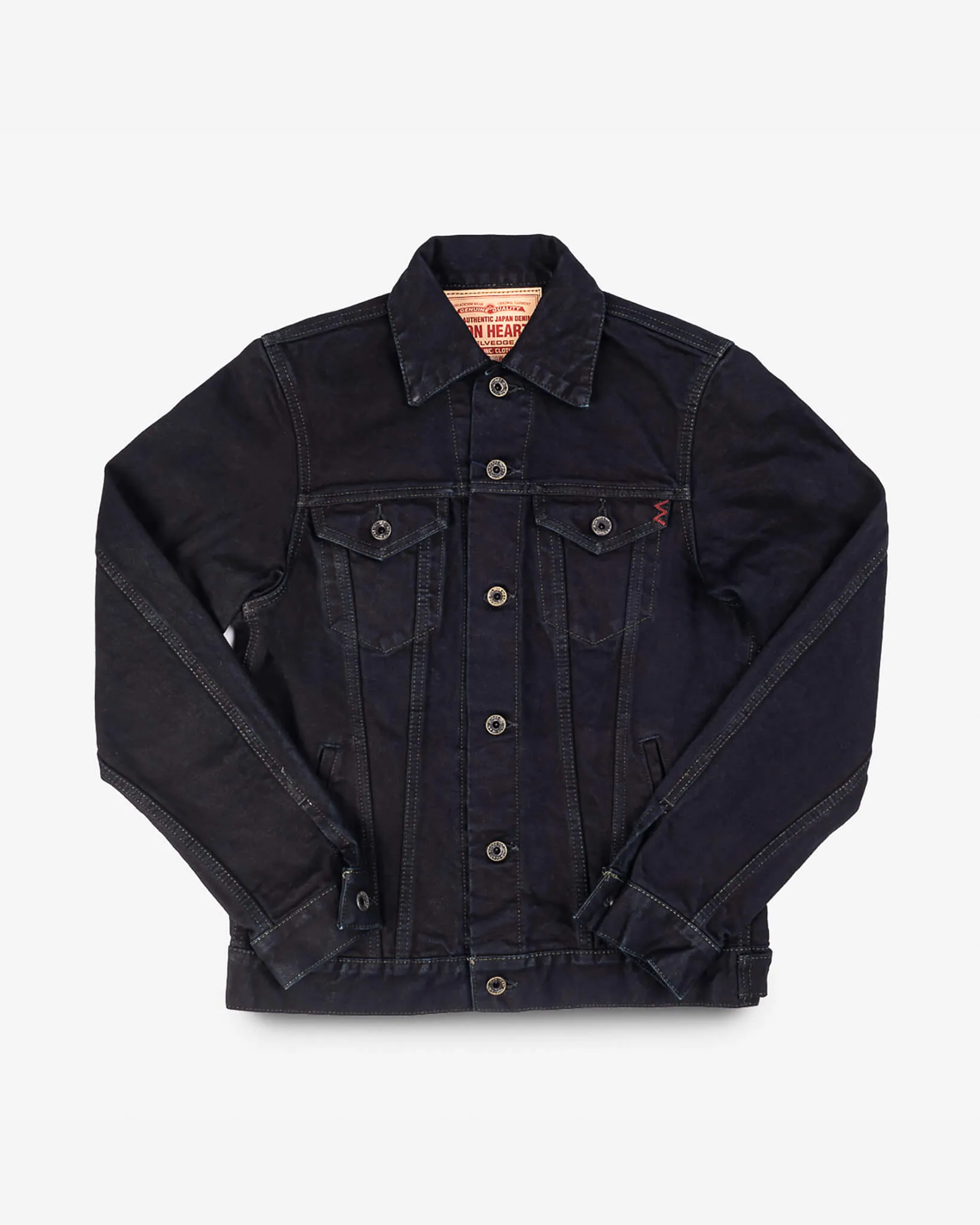 14oz Selvedge Denim Modified Type III Jacket - Indigo Overdyed Black