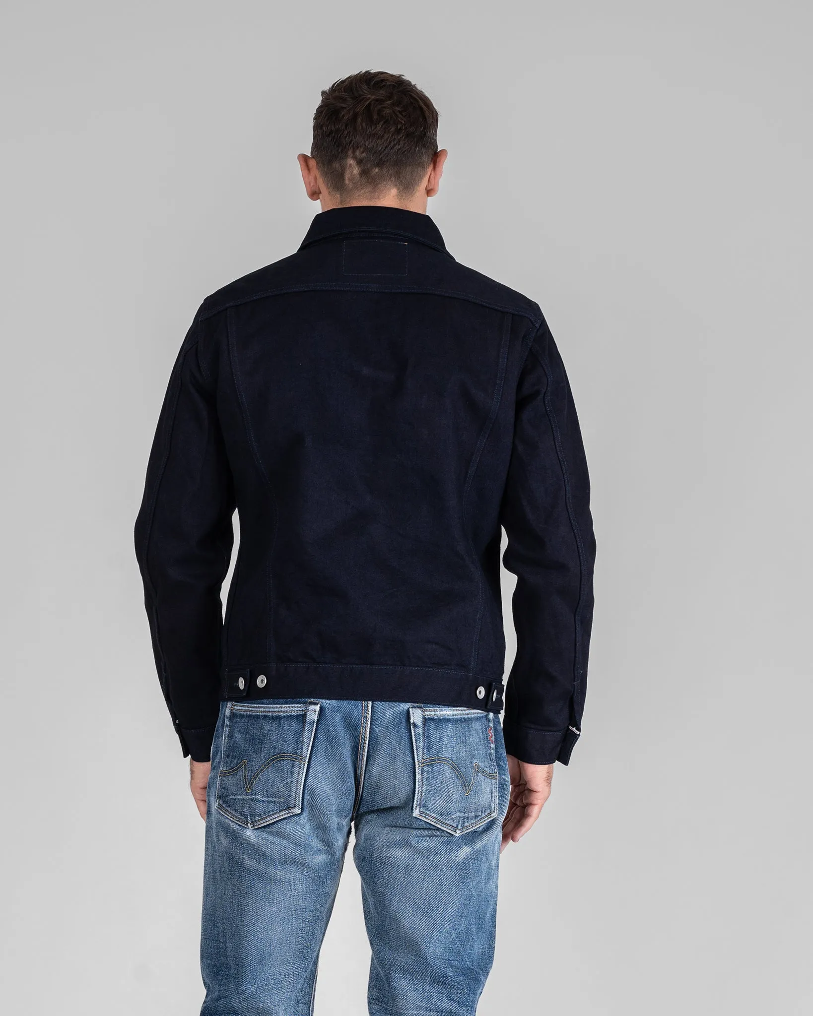 14oz Selvedge Denim Modified Type III Jacket -  Indigo/Black