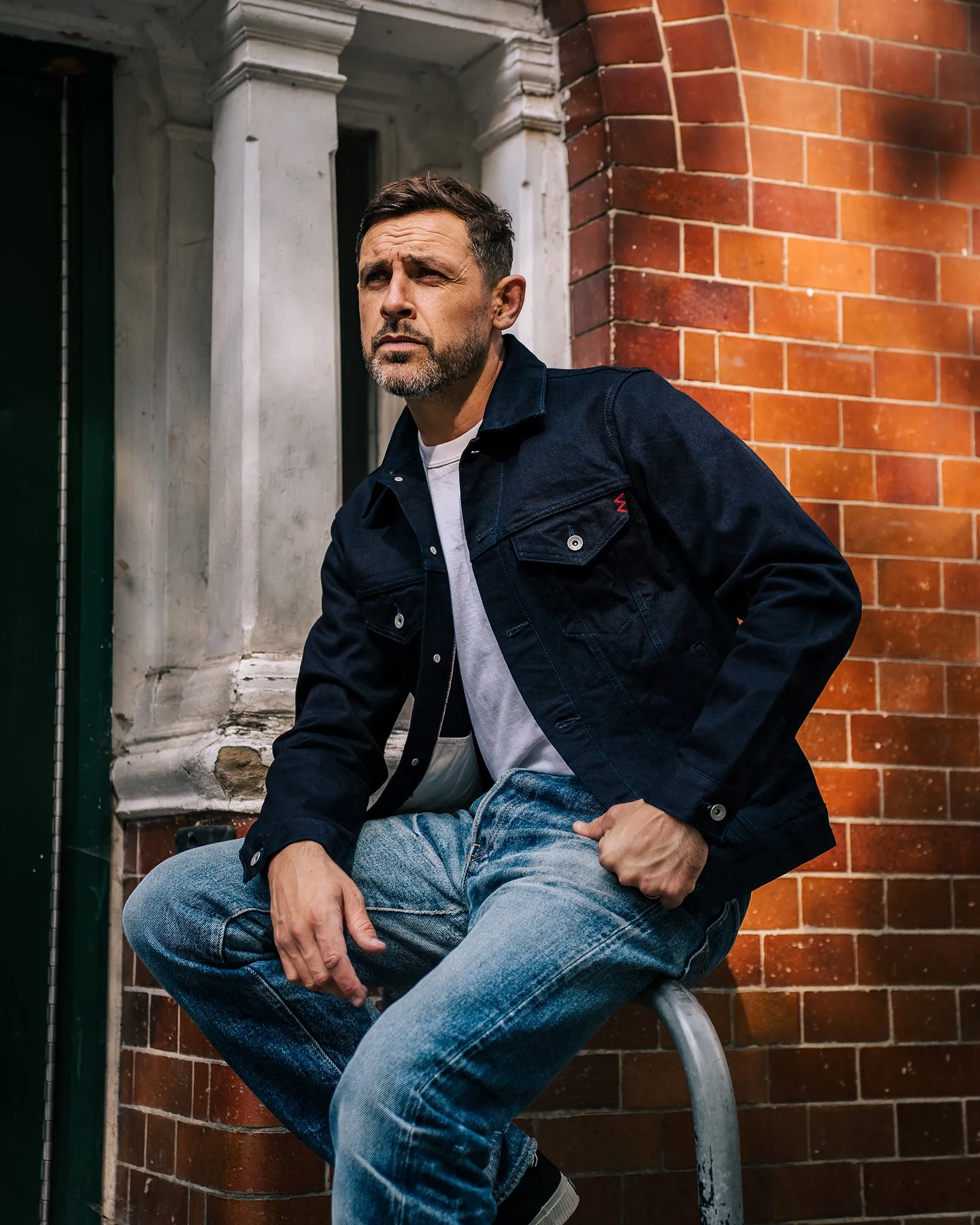 14oz Selvedge Denim Modified Type III Jacket -  Indigo/Black