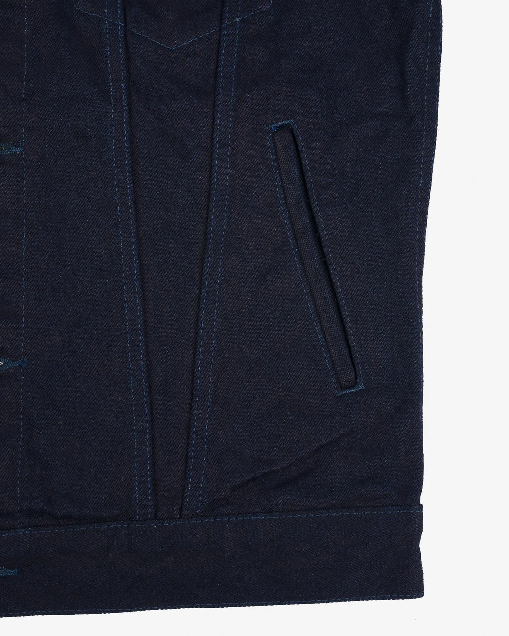 14oz Selvedge Denim Modified Type III Jacket -  Indigo/Black