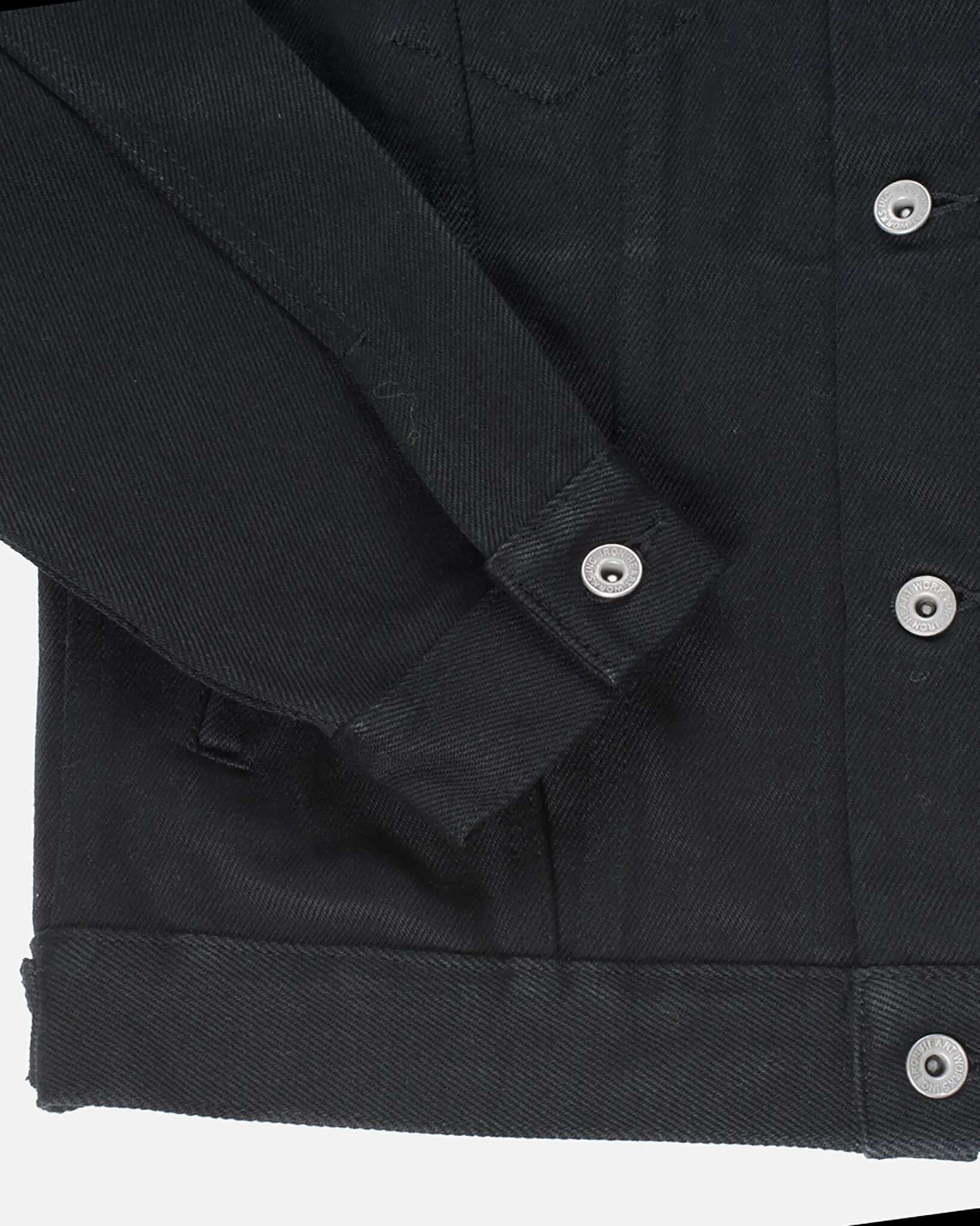 21oz Non-Fade Denim Modified Type III Jacket - Superblack