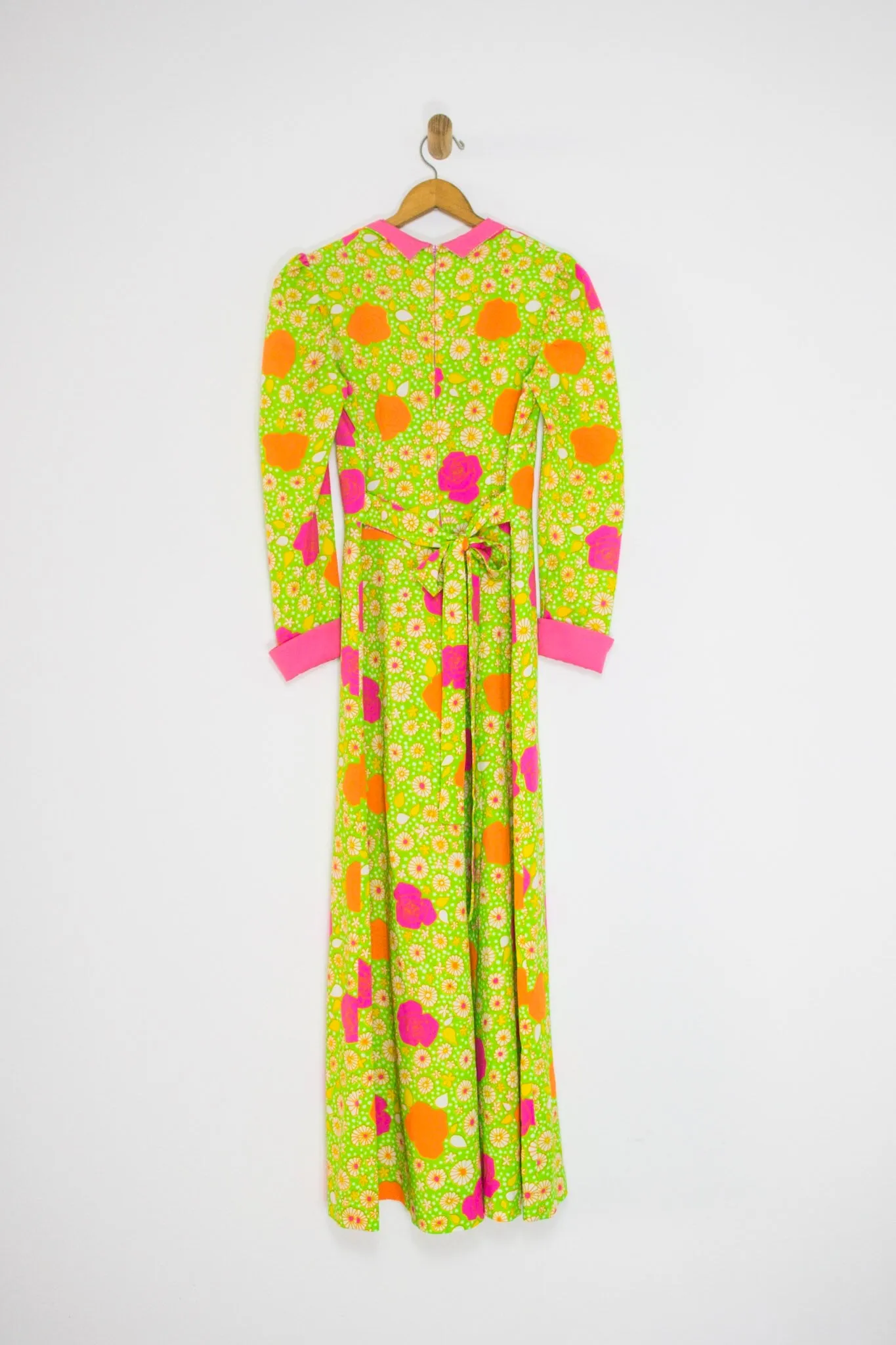 70's NEON FLORAL MAXI / MEDIUM