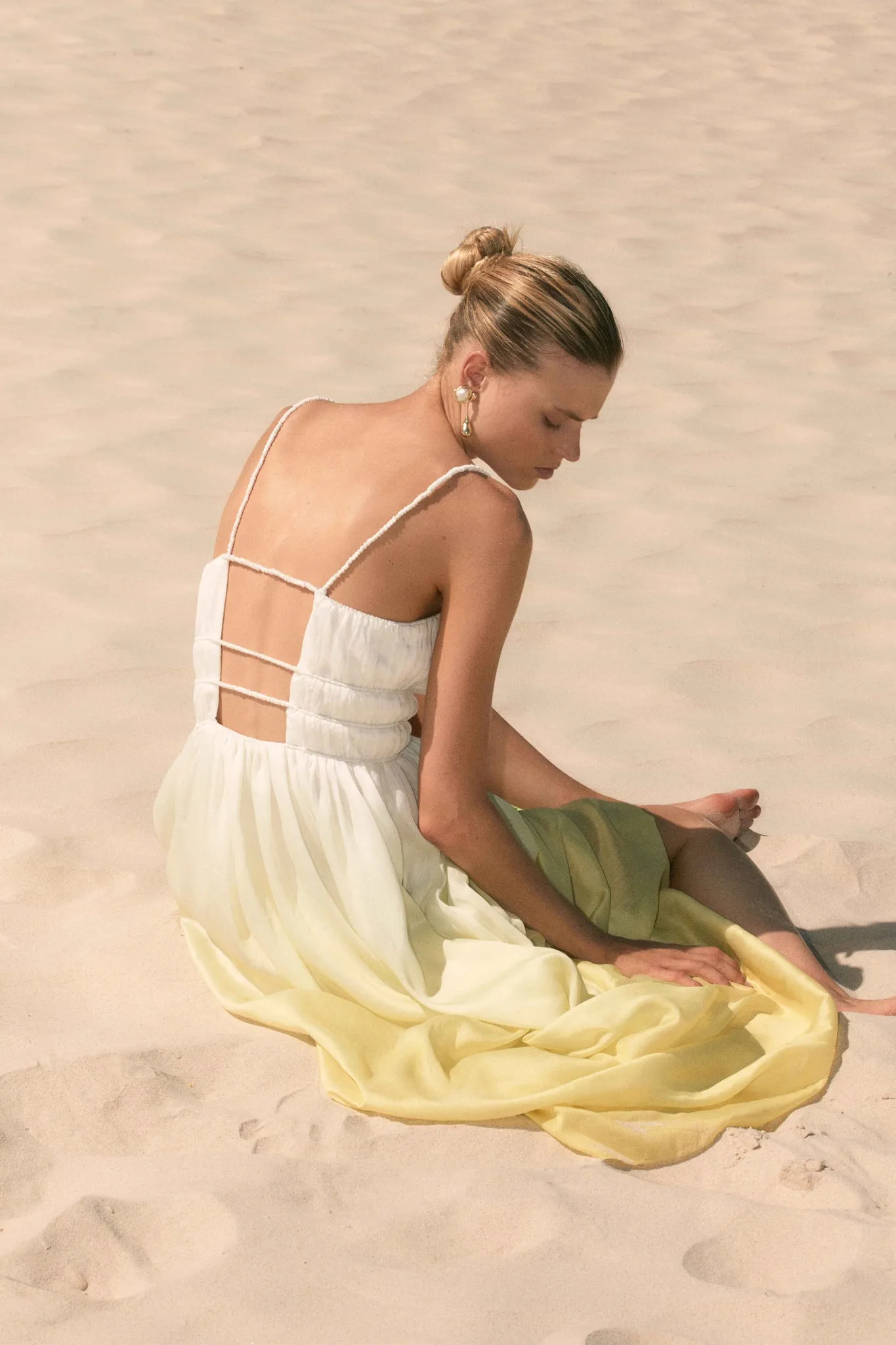 Acapella Ruched Midi Dress