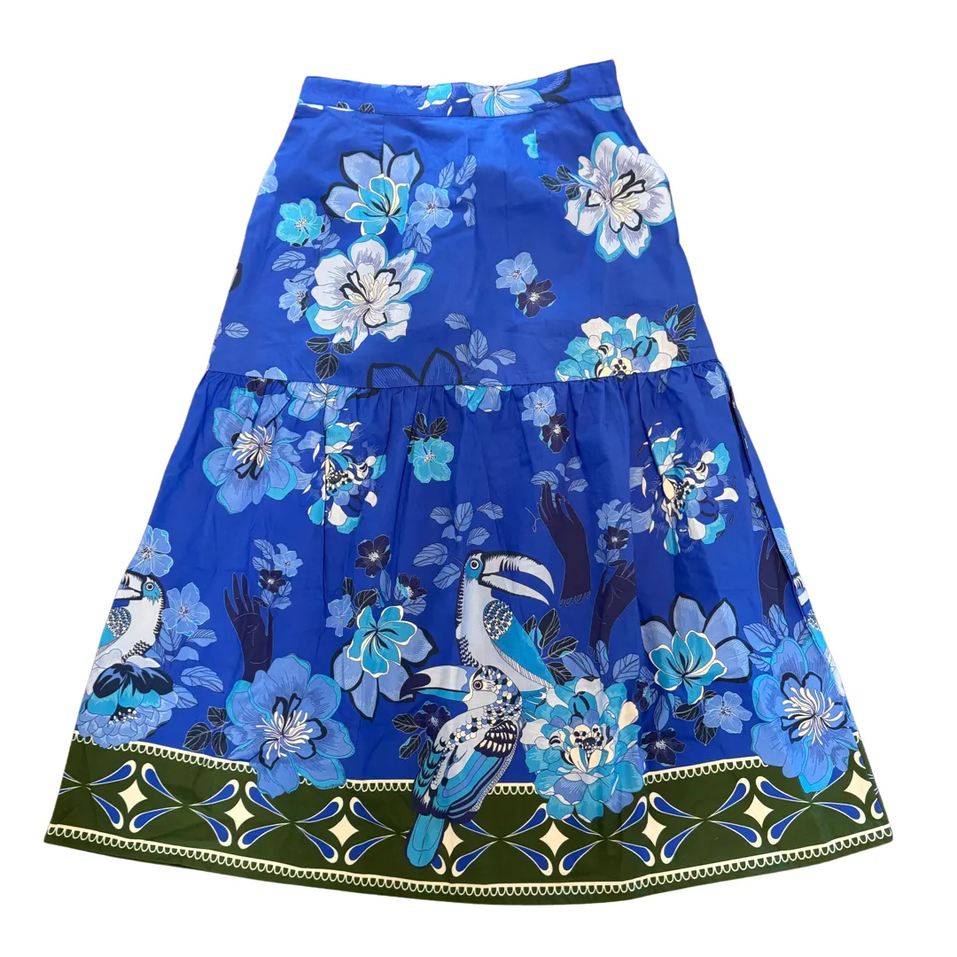 Ada Skirt in Sapphire Floral