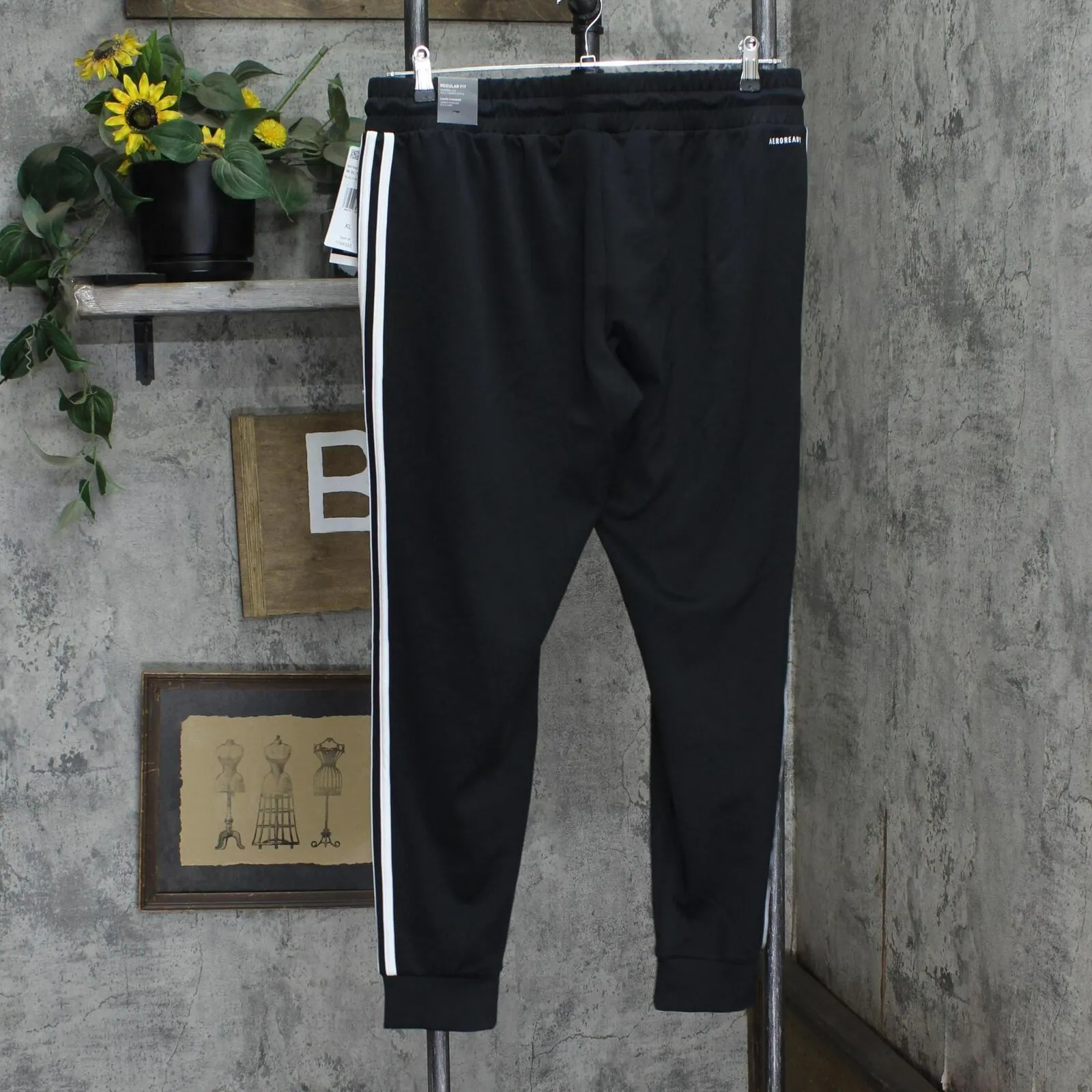 Adidas Ladies 3 Stripe Aeroready Active Jogger Pants 1784333