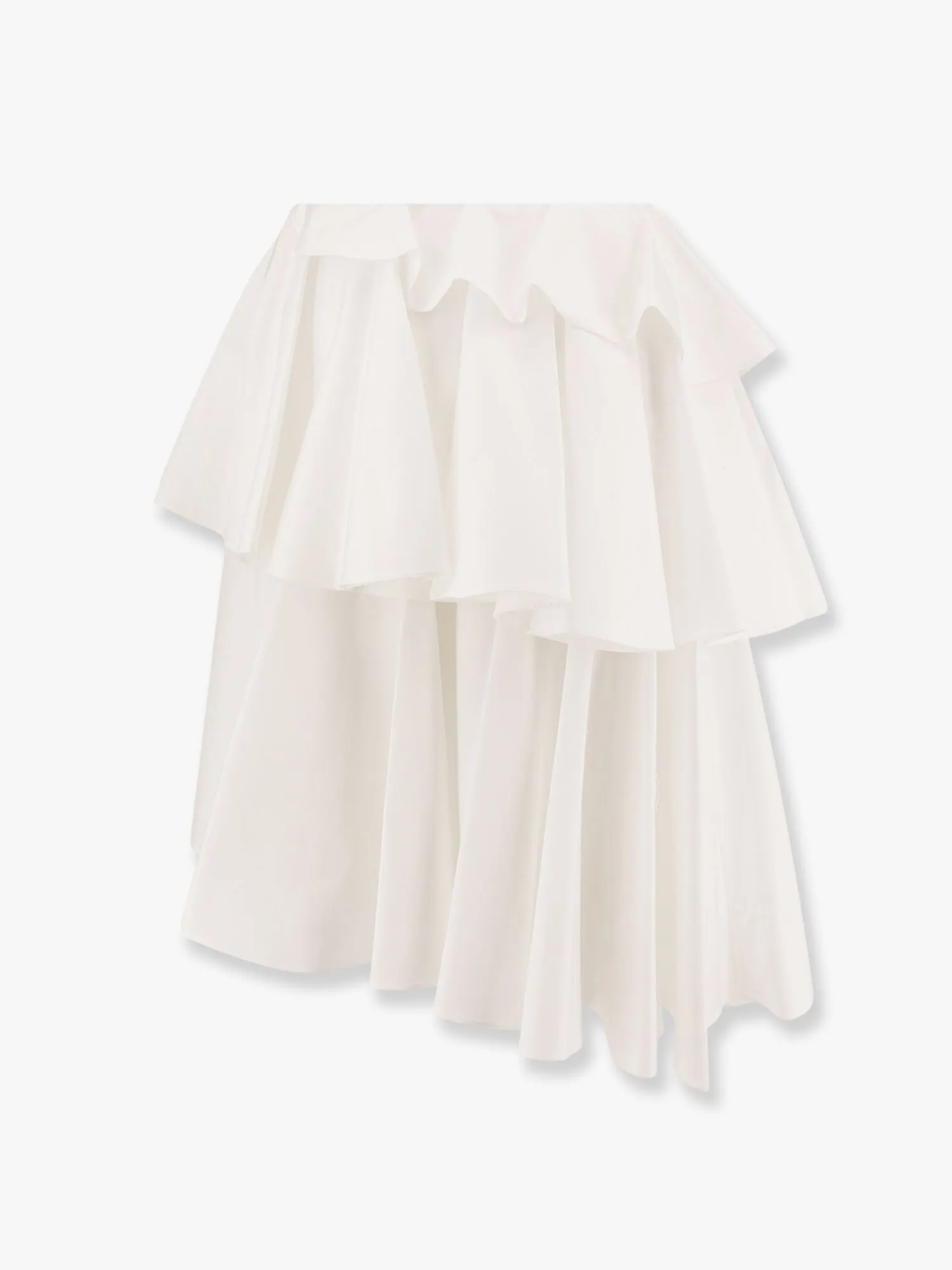Alaia Spiral Cotton Popeline Skirt