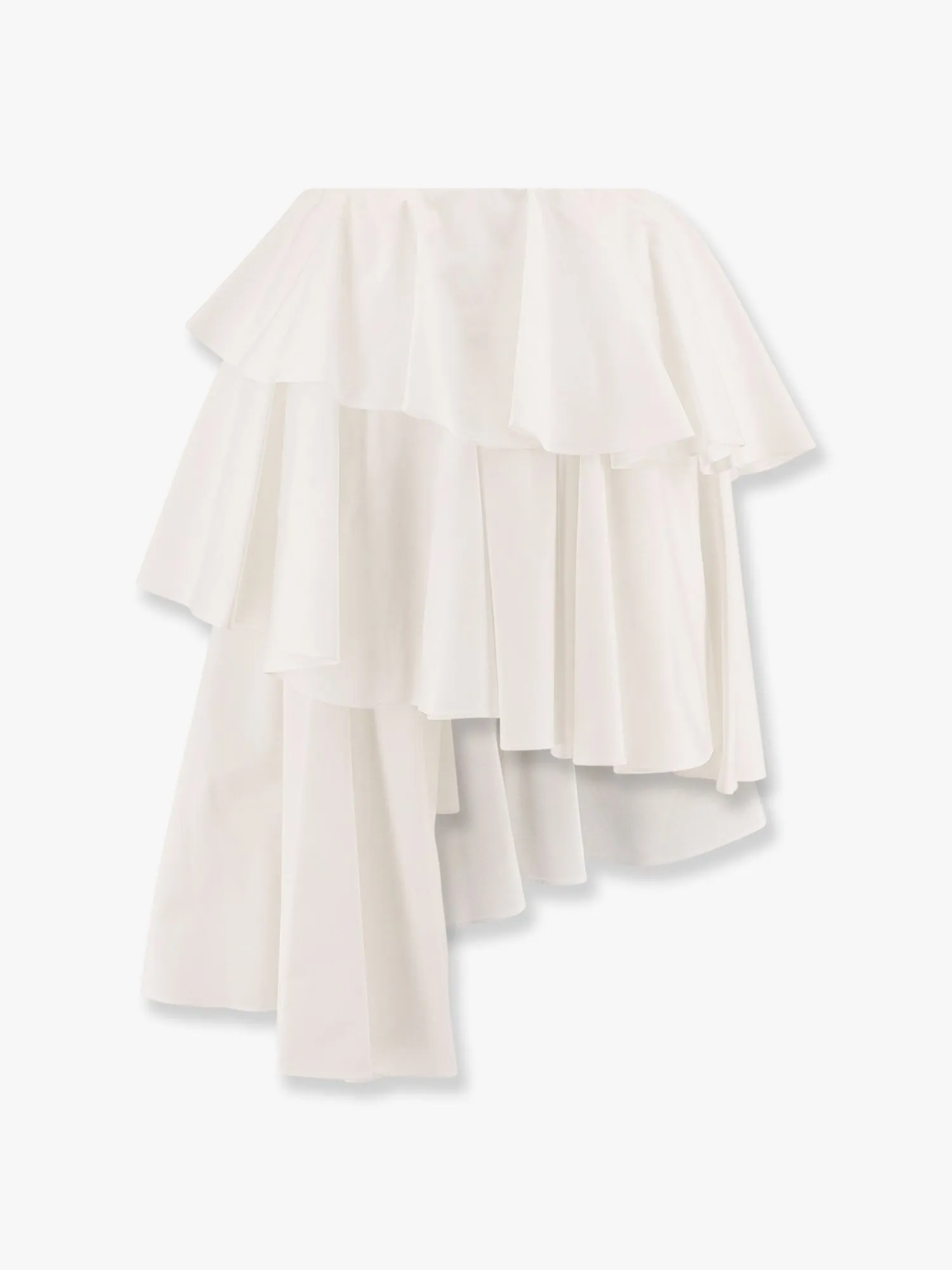 Alaia Spiral Cotton Popeline Skirt