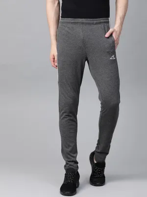 Alcis Men Charcoal Grey Solid Track Pants