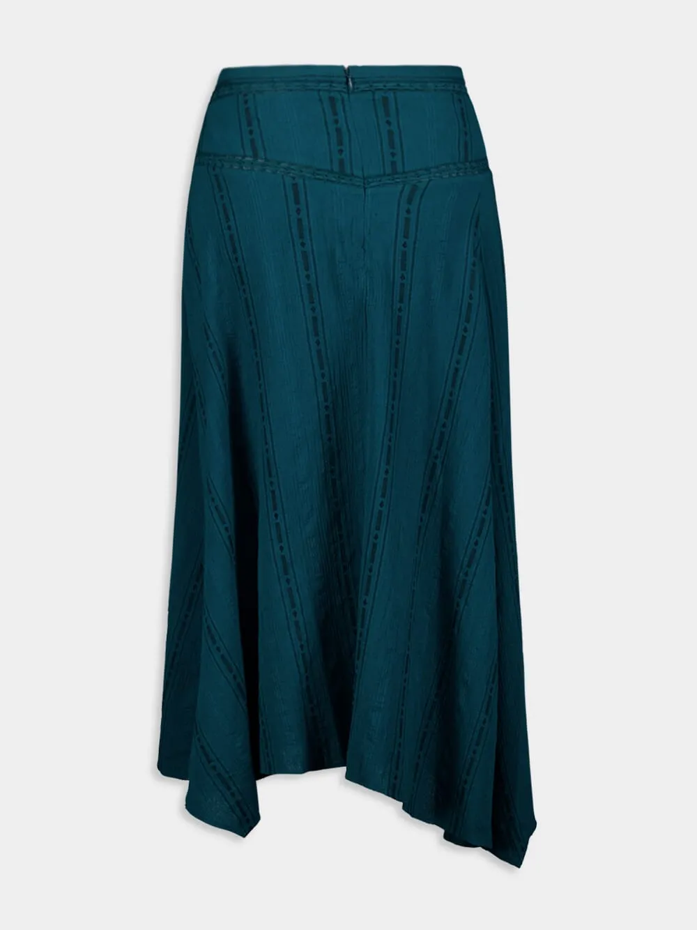 Aline Asymmetric Cotton Maxi Skirt
