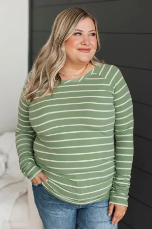 All That Really Matters Ruched Top- Green
