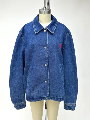 Ami Paris De Cœur Denim Jacket