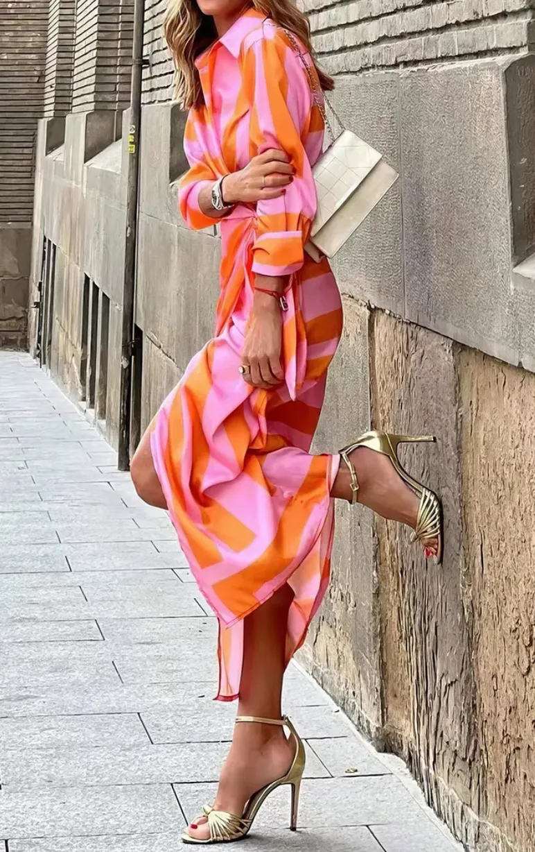 Amira - Wrap Dress with Print