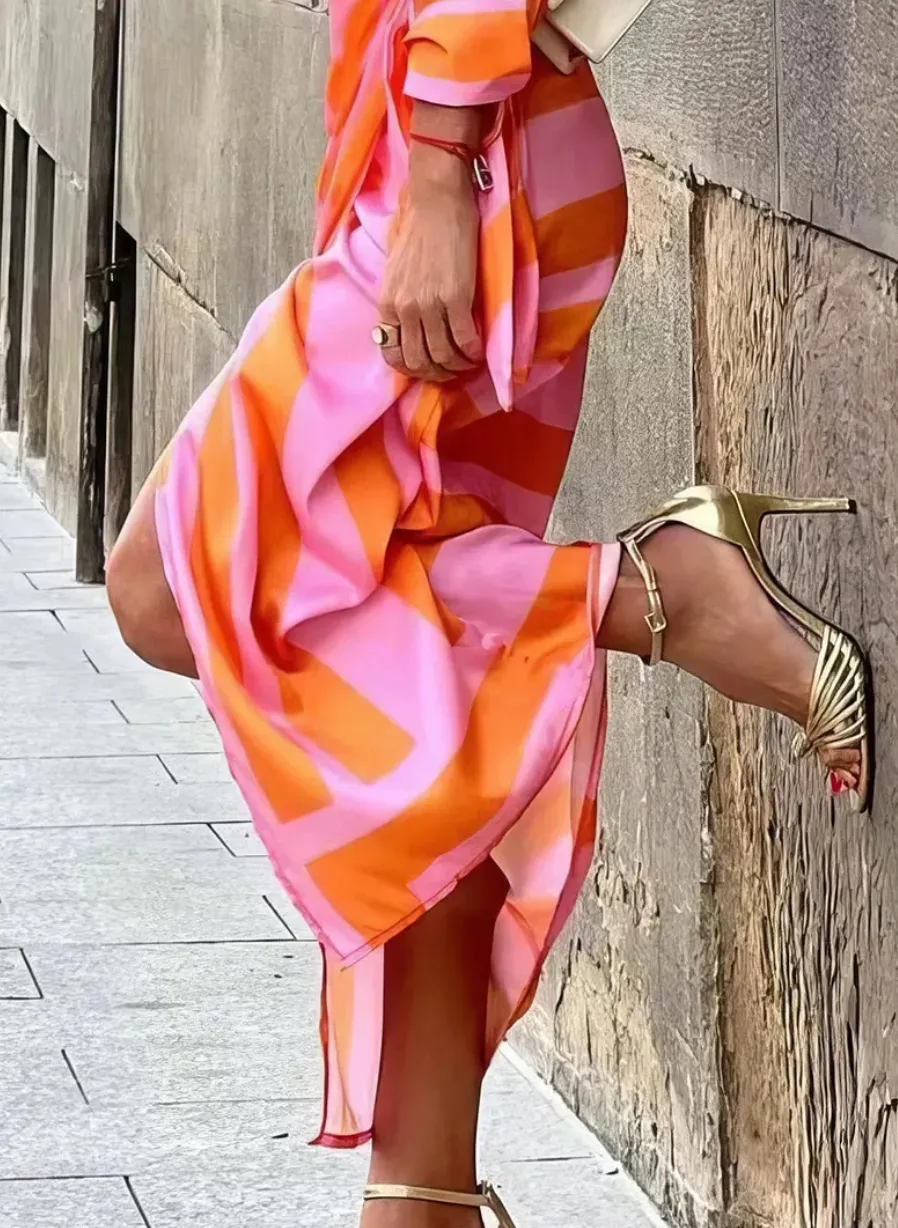 Amira - Wrap Dress with Print