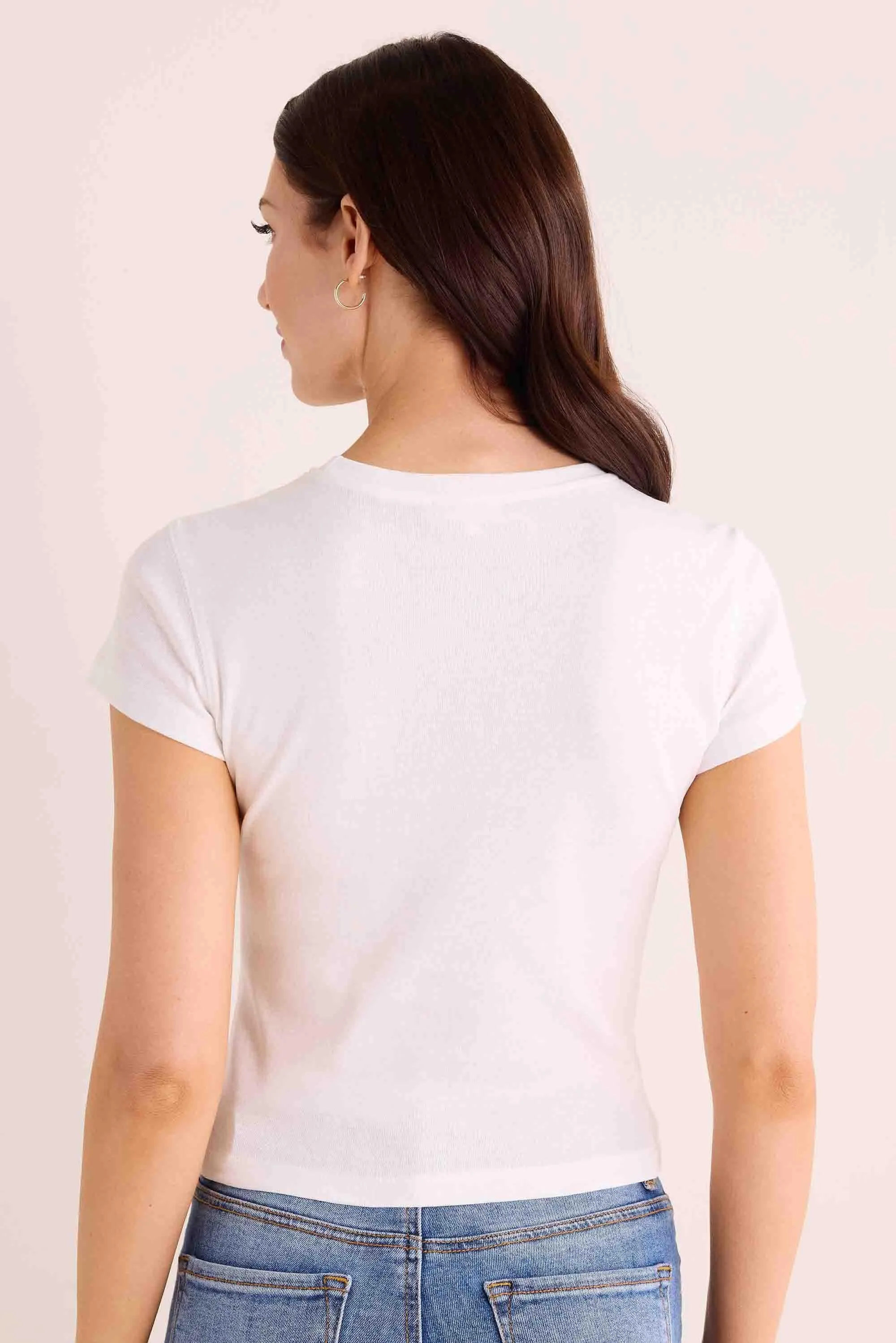 Aria Tee- Ivory