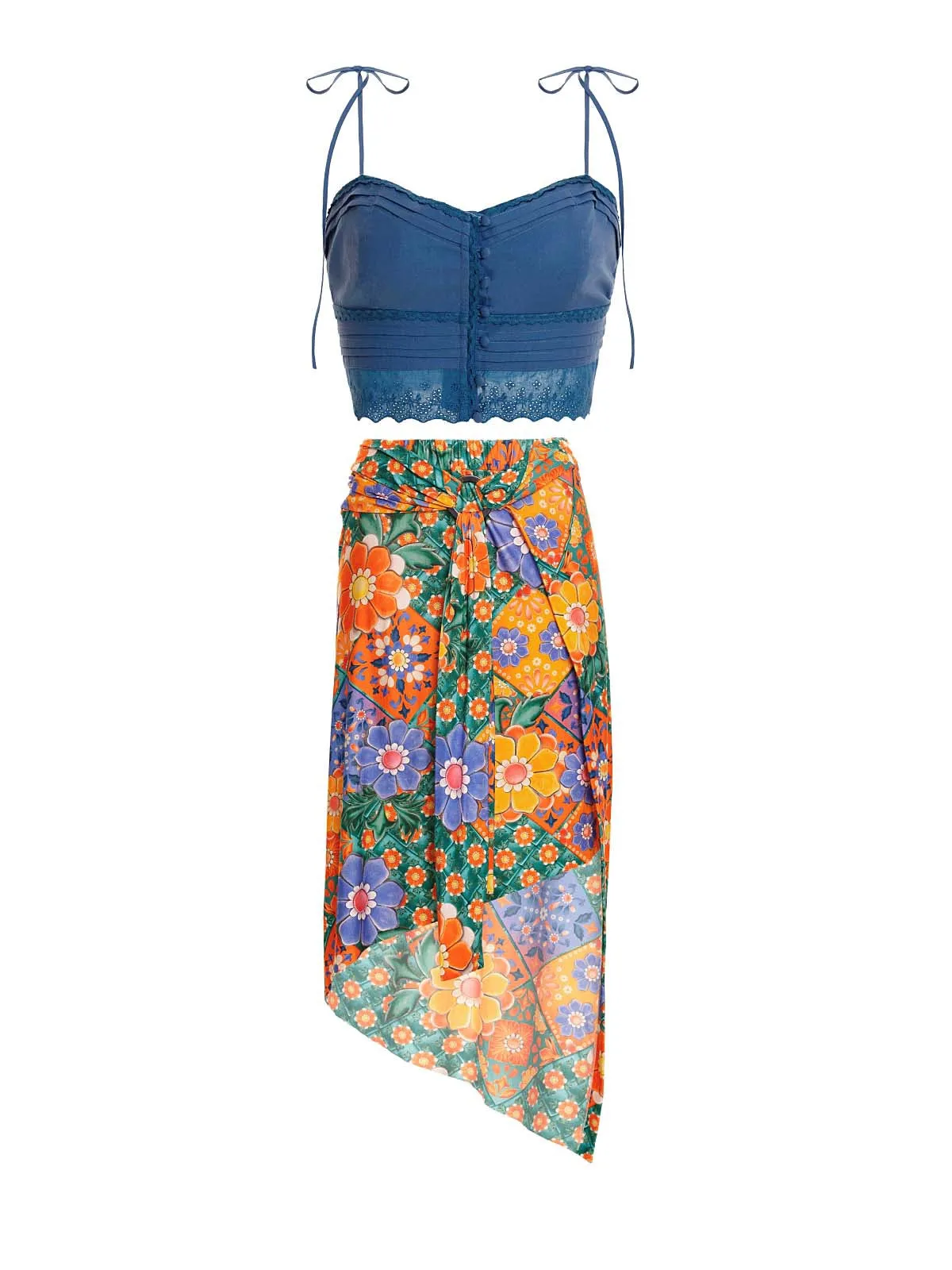 Ariel Crop-Zen Skirt ::RET