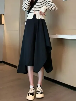 Assymetric Flared Skirt