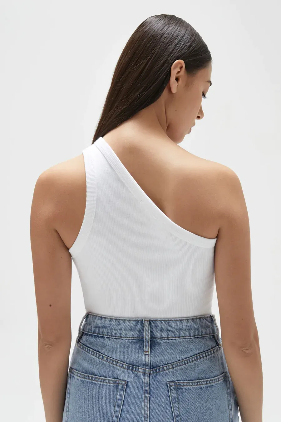 Asymetrical Jersey Tank - Multiple Colours