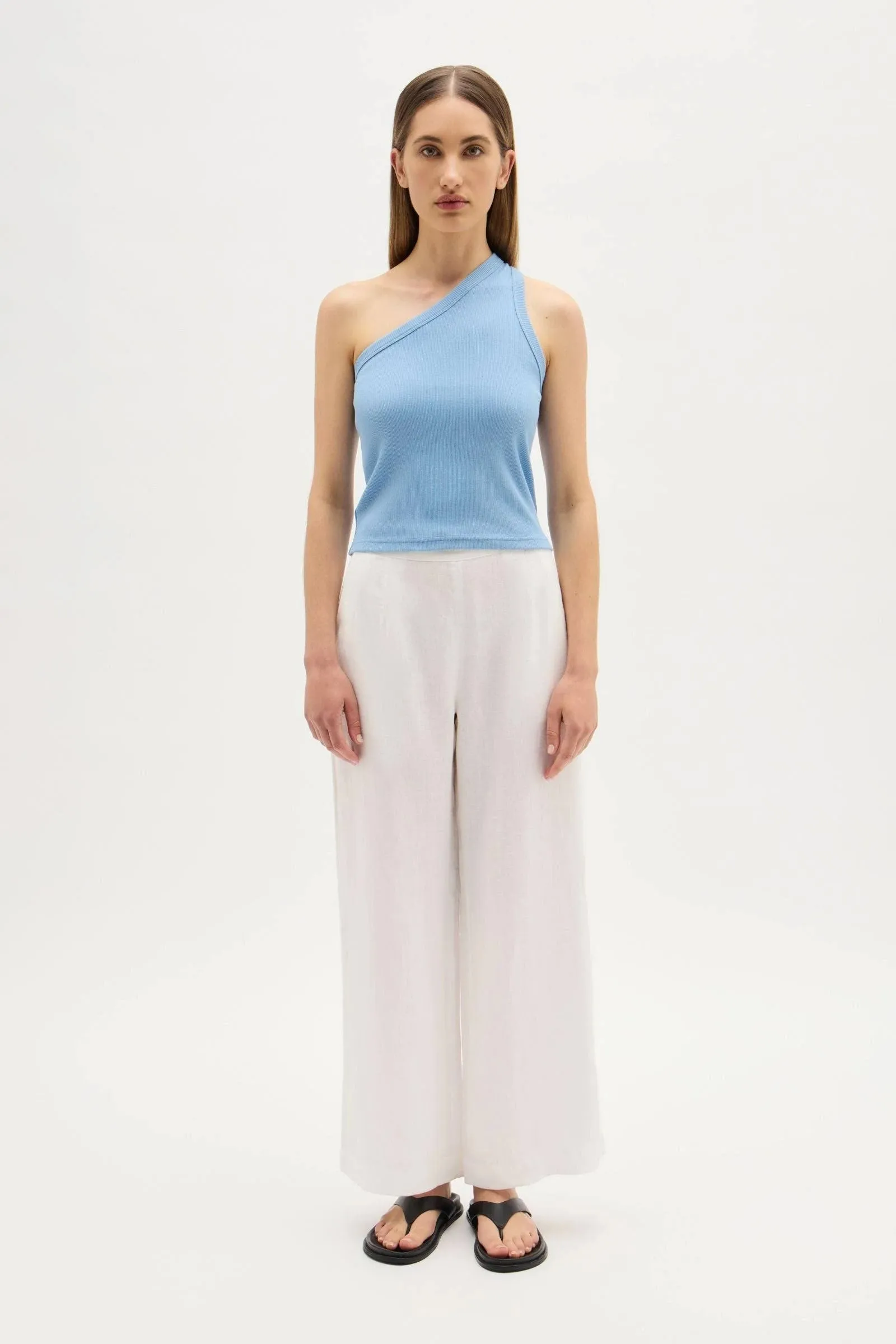 Asymetrical Jersey Tank - Multiple Colours