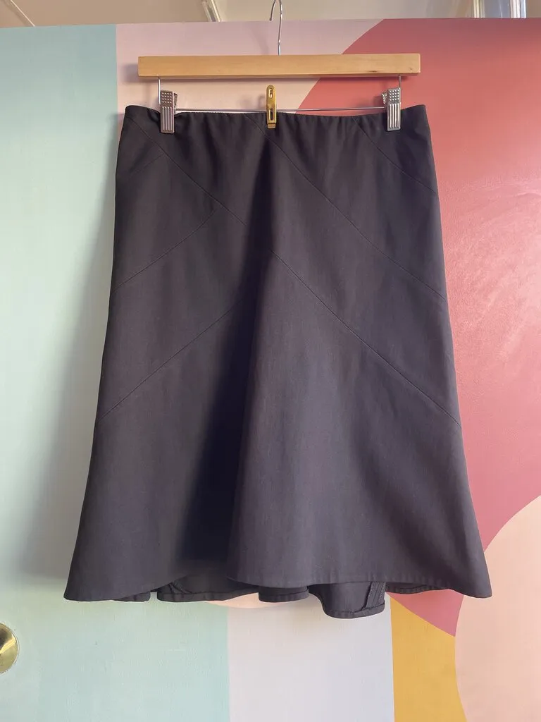 Asymmetric Stitch Detail Skirt