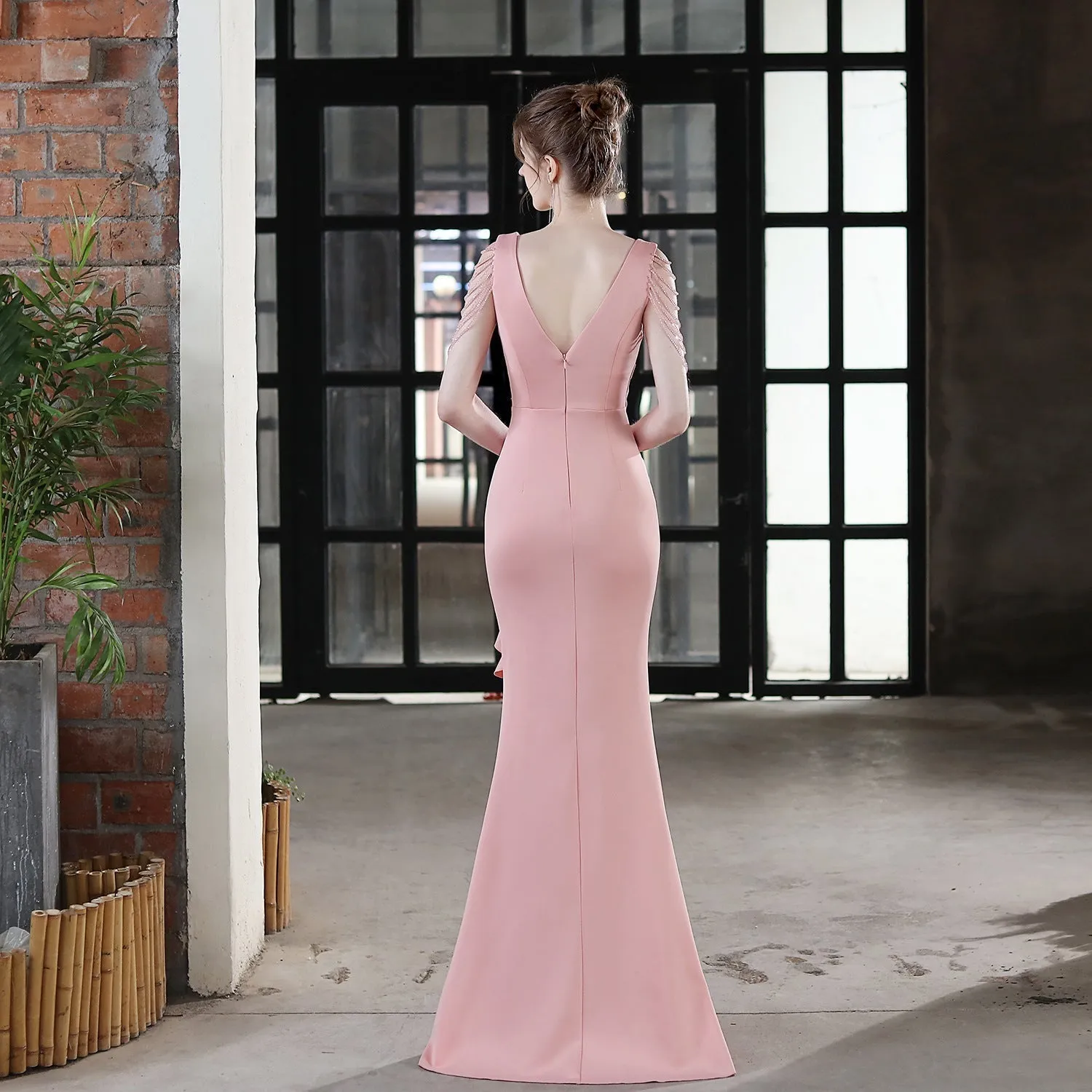 Ava Cowl Stylish Neck Formal Dress