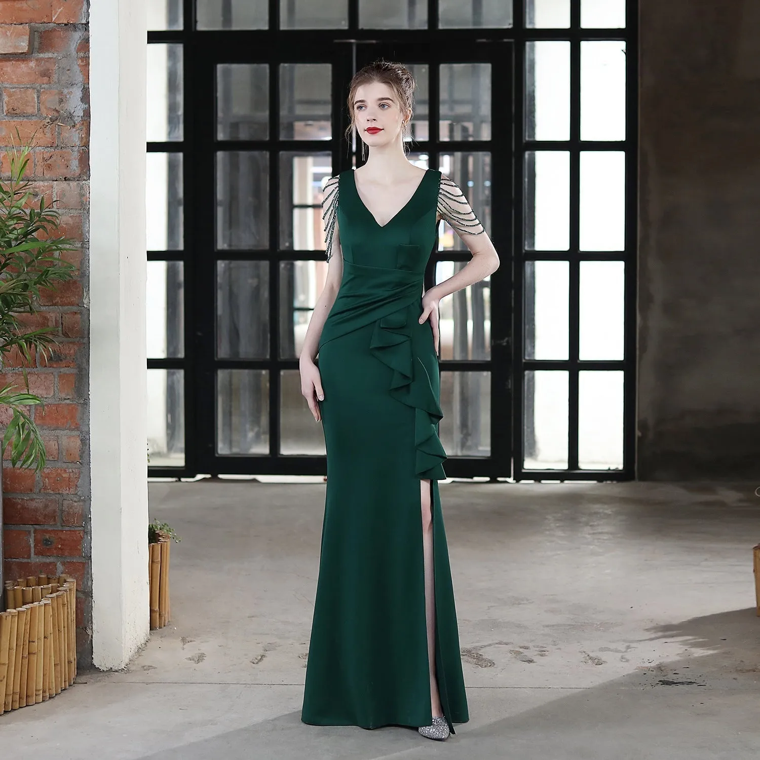 Ava Cowl Stylish Neck Formal Dress
