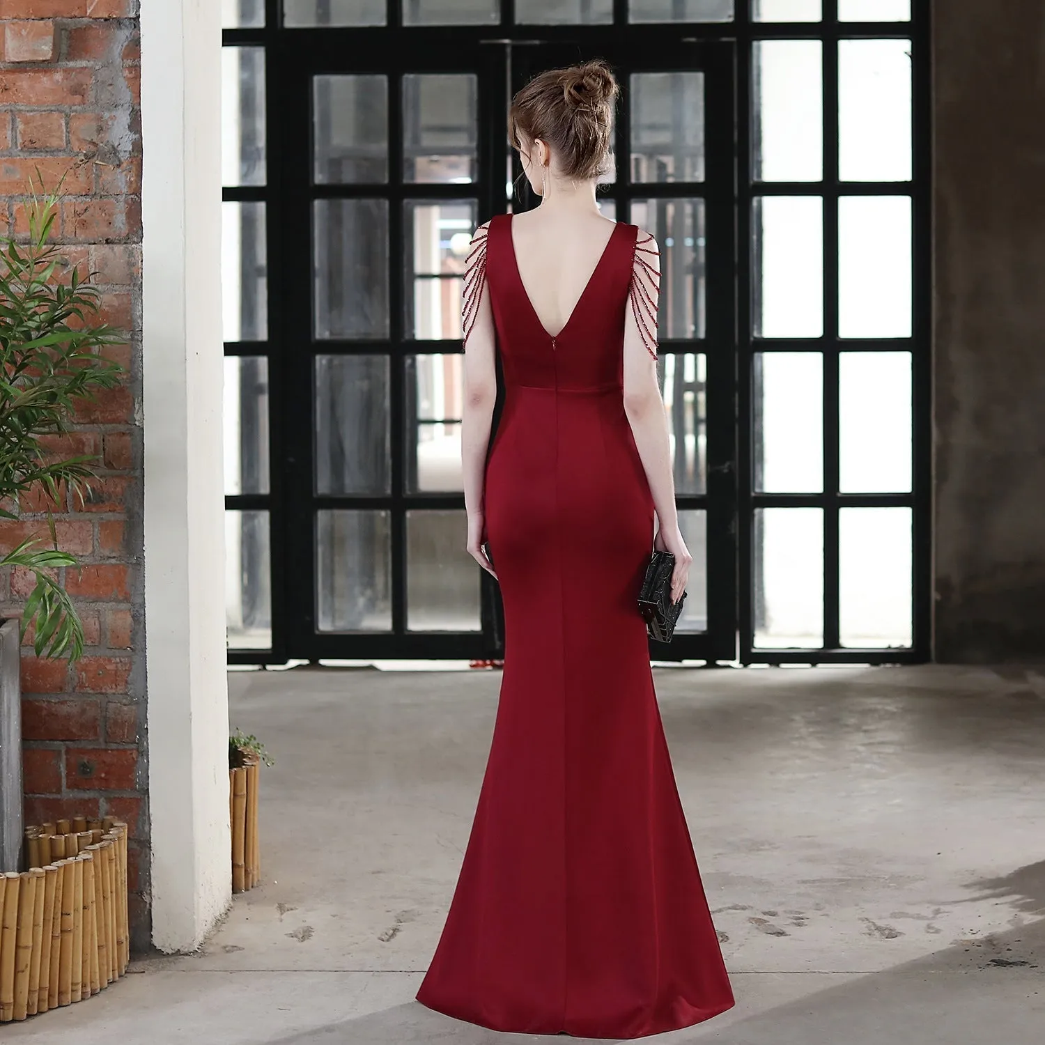 Ava Cowl Stylish Neck Formal Dress