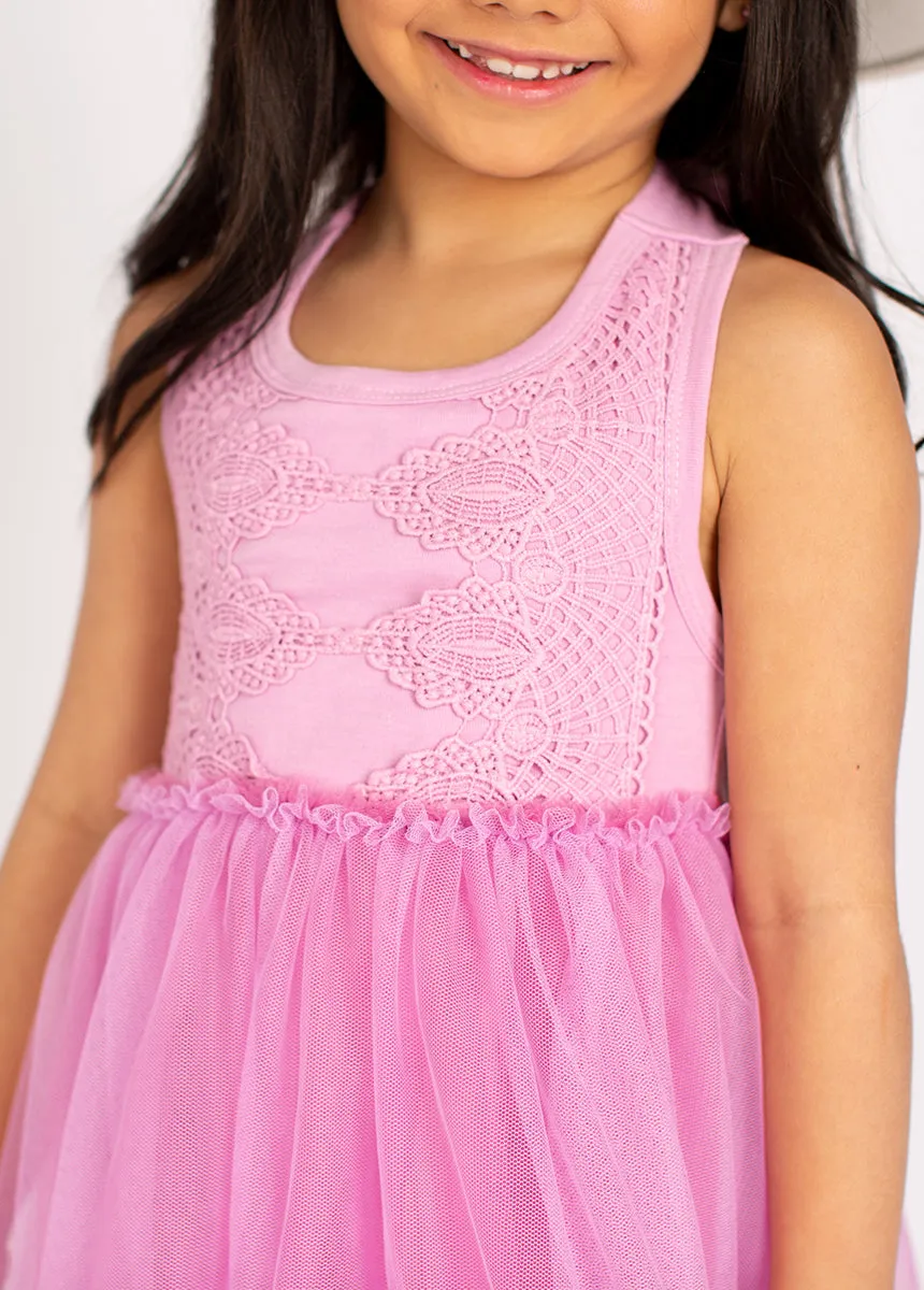 Averie Dress in Bright Orchid