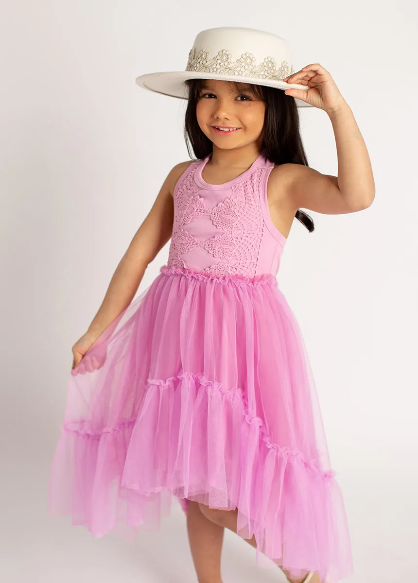Averie Dress in Bright Orchid