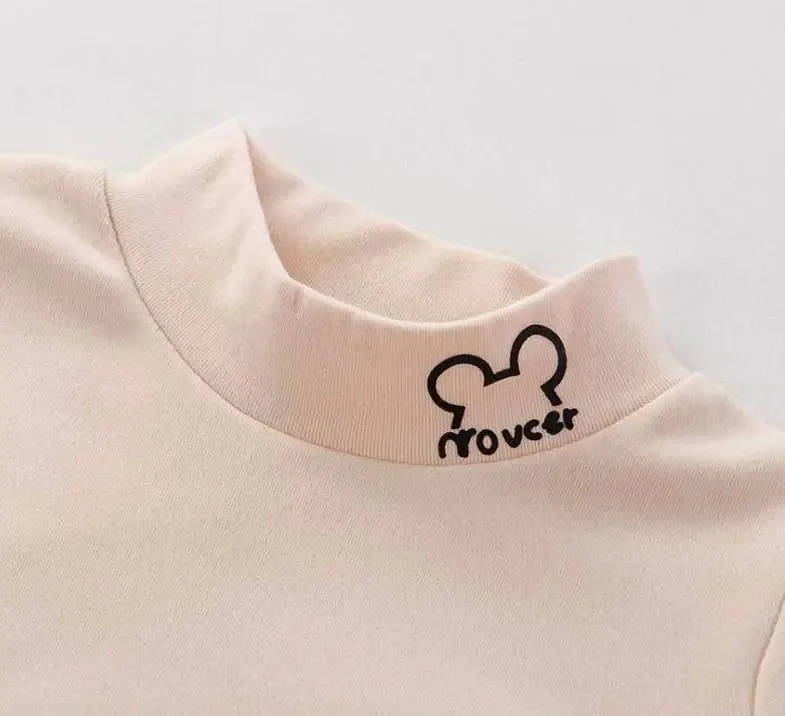 Baby Girls' Bow Ruched Solid T-Shirt