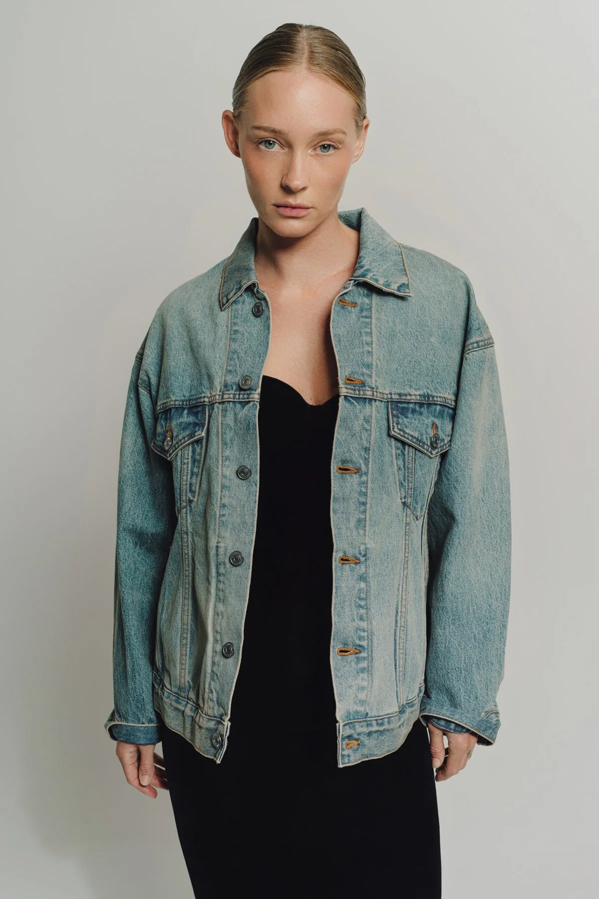 BALENCIAGA | DENIM HOURGLASS JACKET