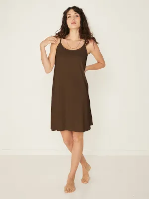 Bamboo Swing Dress - Cocoa