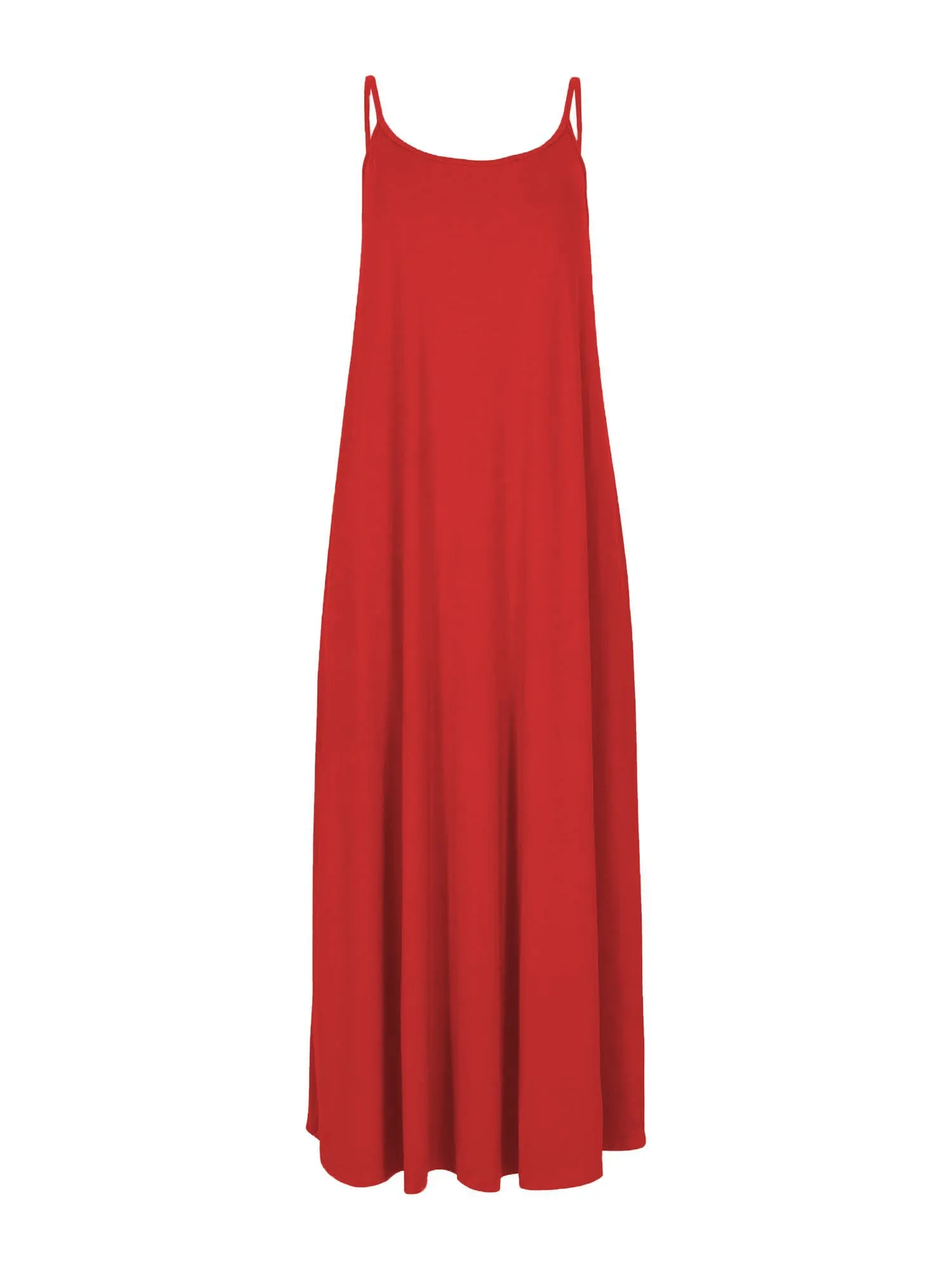 Bamboo Swing Maxi Dress - Chili Pepper