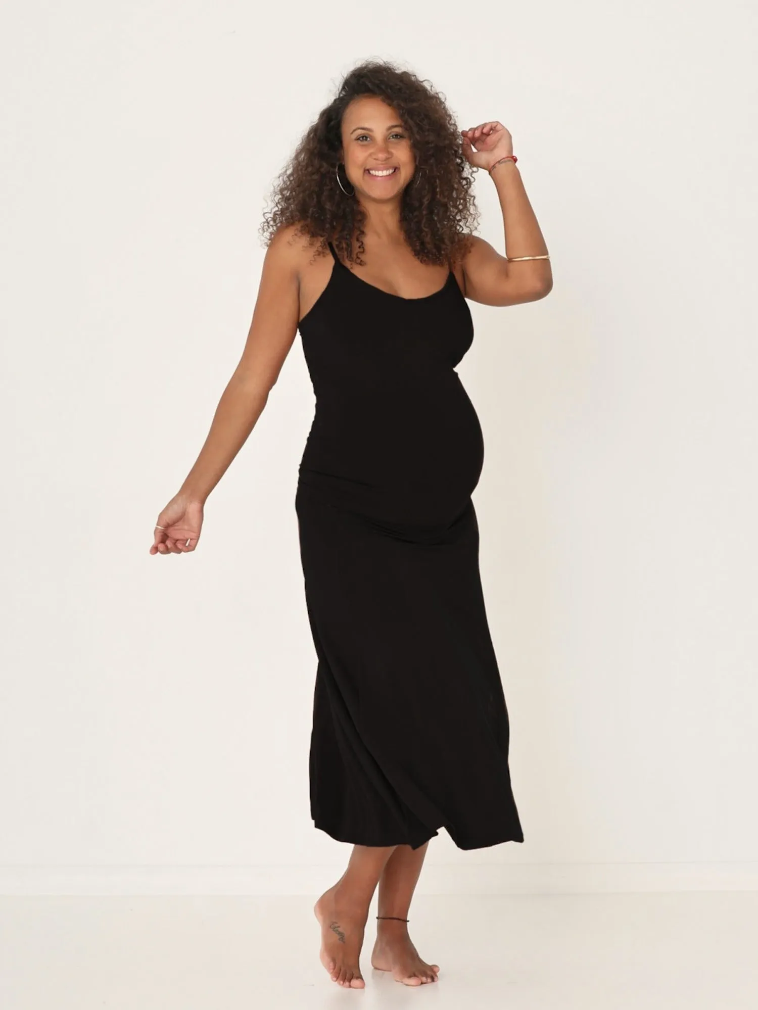 Bamboo Swishy Skirt - Black