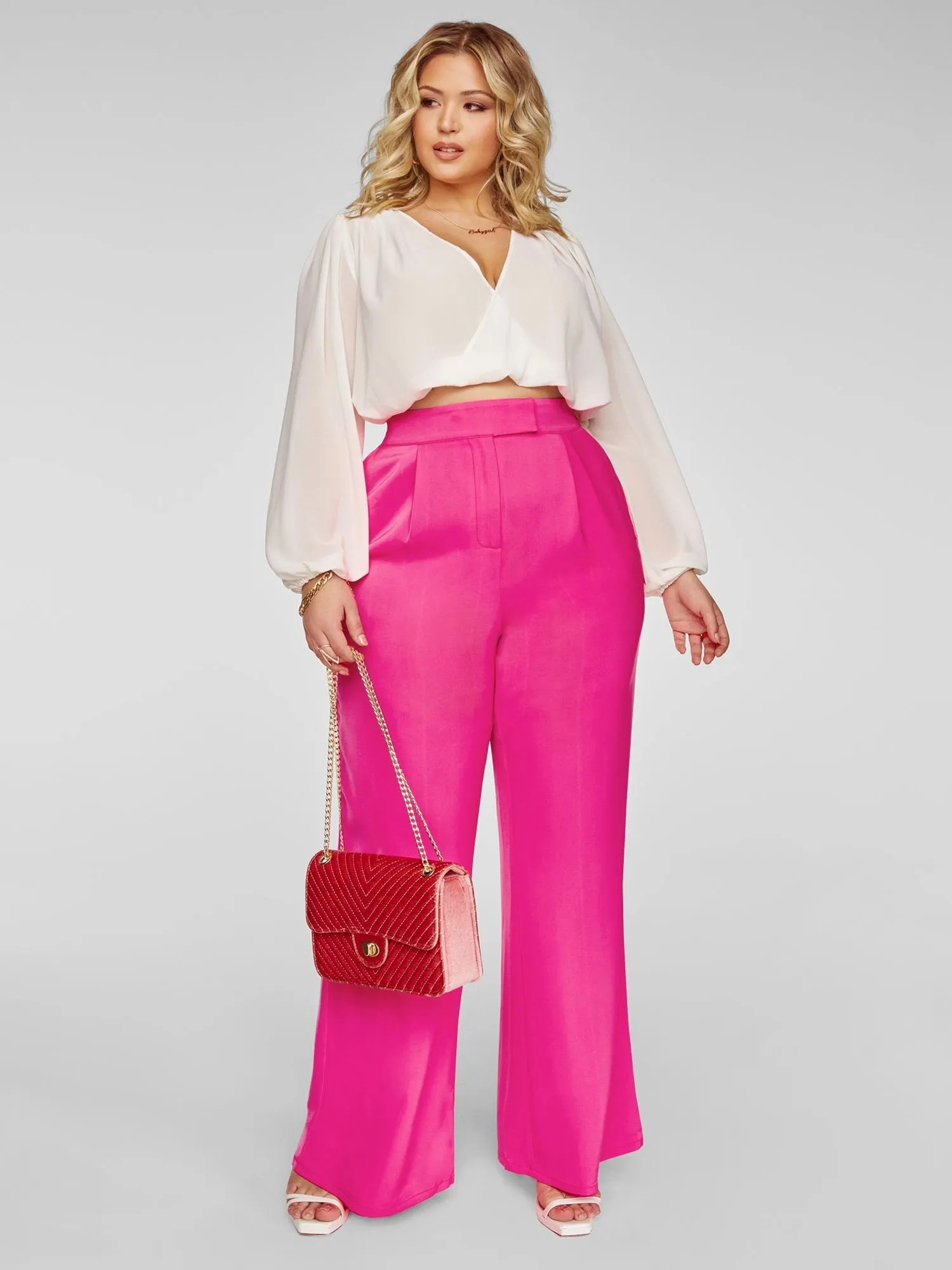 Beatrice Surplice Cropped Top