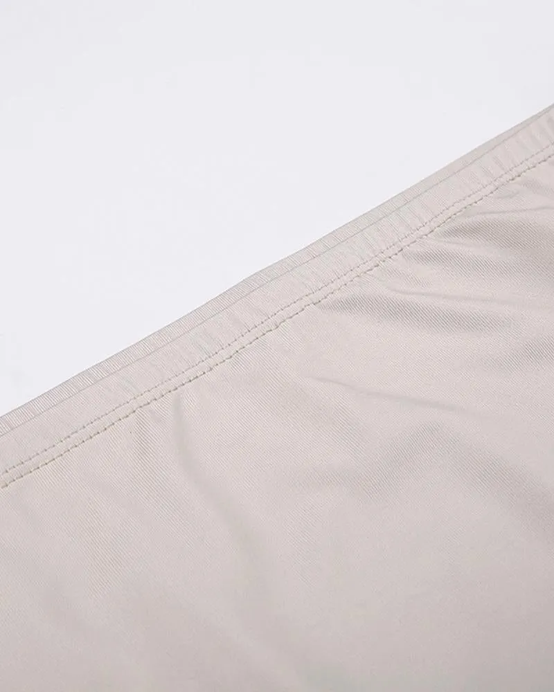 Beige Esseential Maxi Skirt