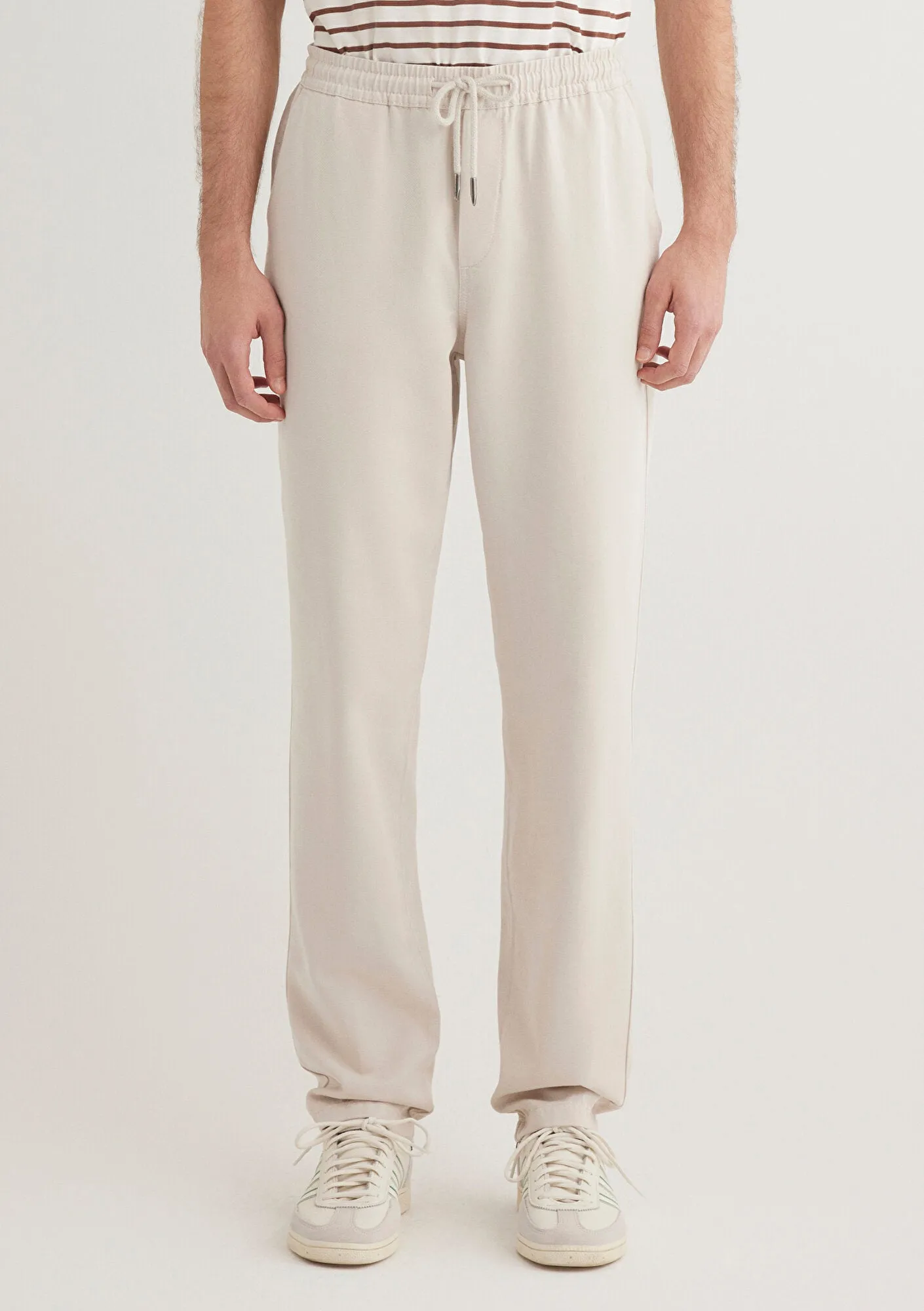 Beige Jogger Pants
