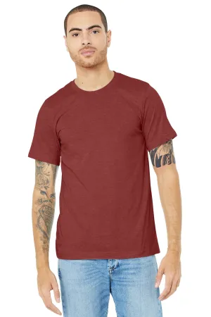 BELLA CANVAS  Unisex Heather CVC Short Sleeve Tee. BC3001CVC Heather Canvas Red