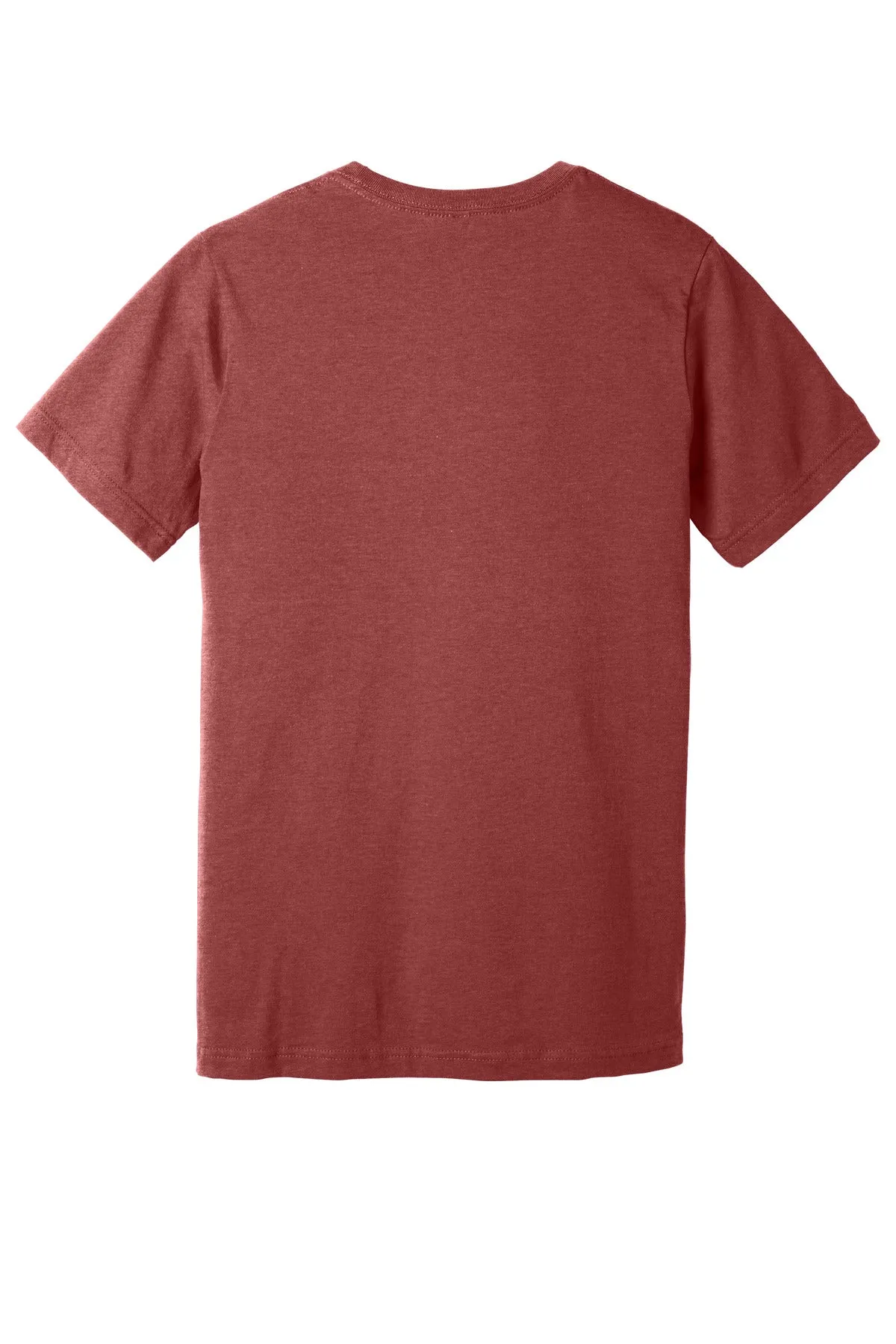 BELLA CANVAS  Unisex Heather CVC Short Sleeve Tee. BC3001CVC Heather Canvas Red