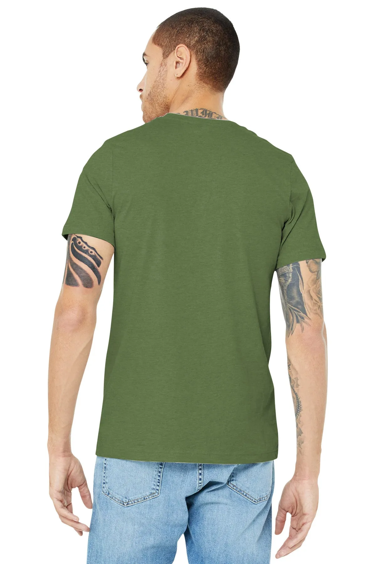 BELLA CANVAS  Unisex Heather CVC Short Sleeve Tee. BC3001CVC Heather Green
