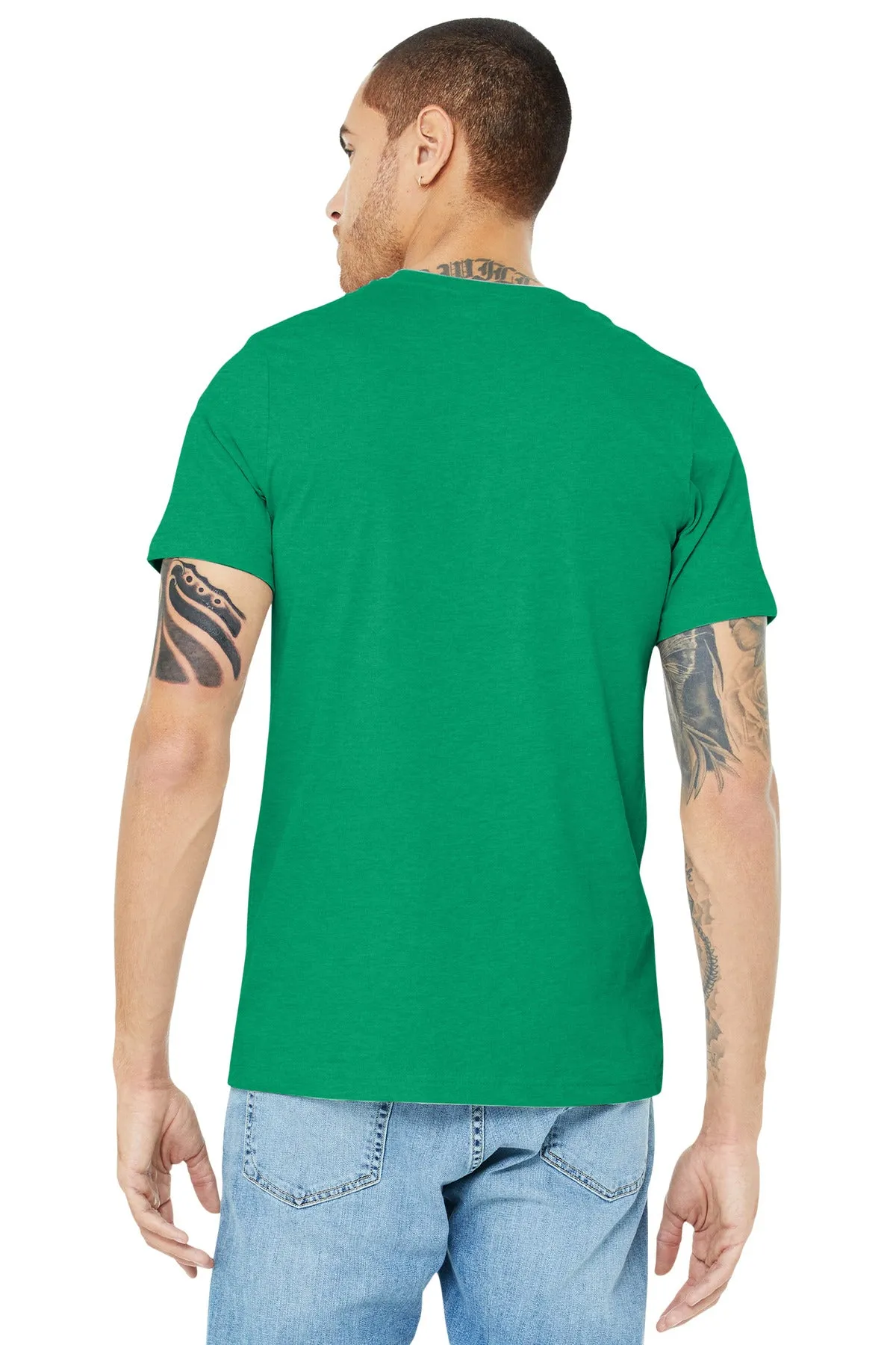 BELLA CANVAS  Unisex Heather CVC Short Sleeve Tee. BC3001CVC Heather Kelly