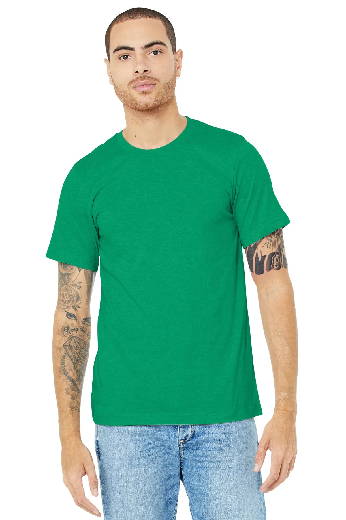 BELLA CANVAS  Unisex Heather CVC Short Sleeve Tee. BC3001CVC Heather Kelly