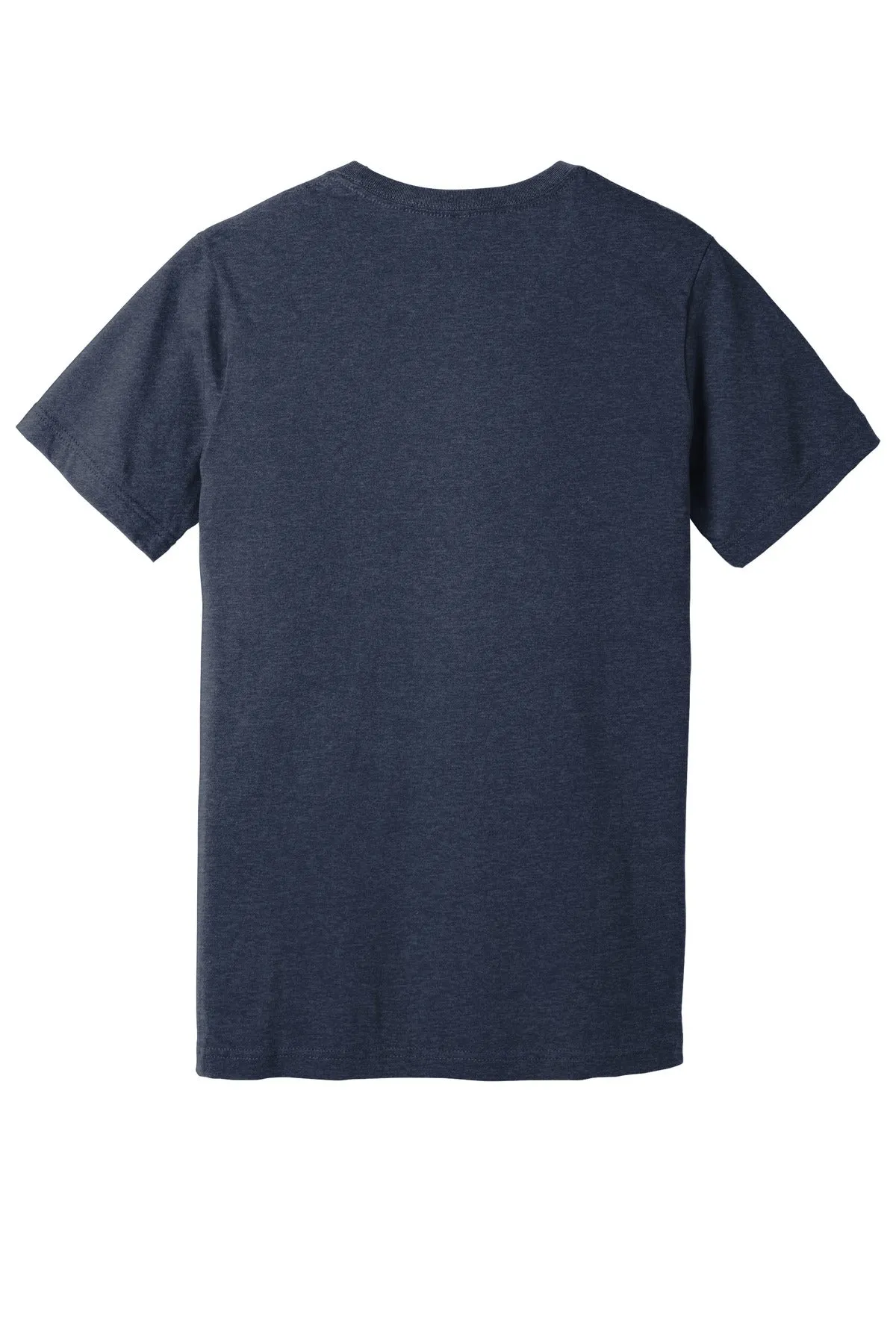 BELLA CANVAS  Unisex Heather CVC Short Sleeve Tee. BC3001CVC Heather Midnight Navy