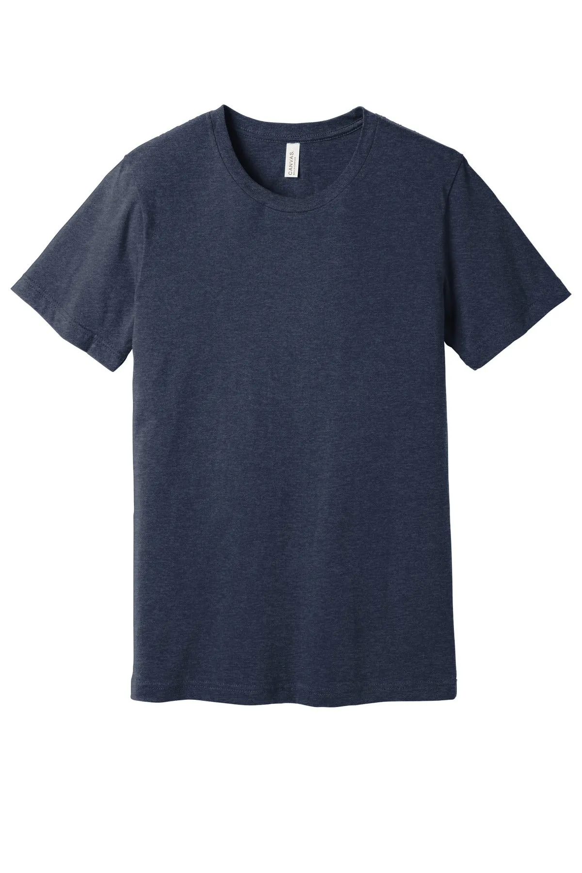 BELLA CANVAS  Unisex Heather CVC Short Sleeve Tee. BC3001CVC Heather Midnight Navy