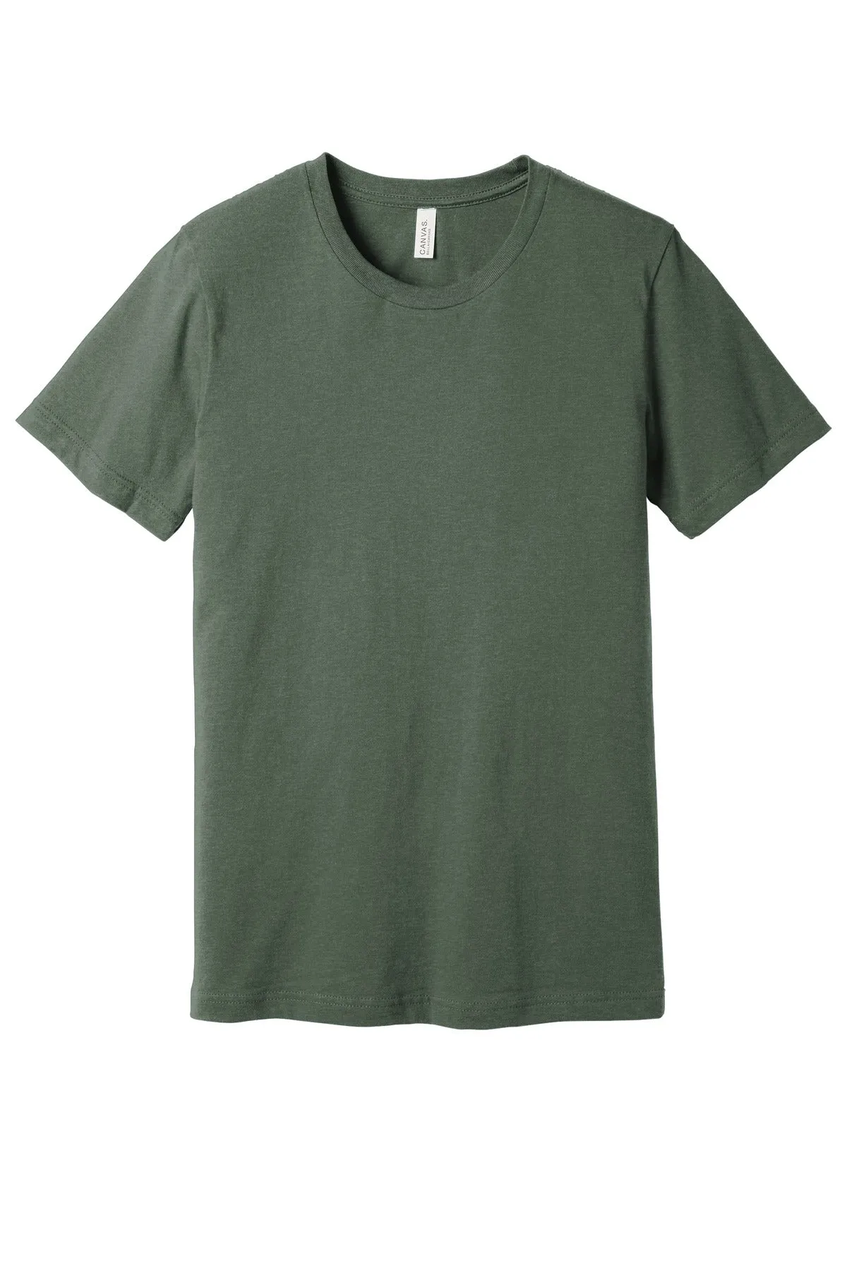 BELLA CANVAS  Unisex Heather CVC Short Sleeve Tee. BC3001CVC Heather Military Green