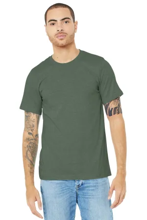 BELLA CANVAS  Unisex Heather CVC Short Sleeve Tee. BC3001CVC Heather Military Green