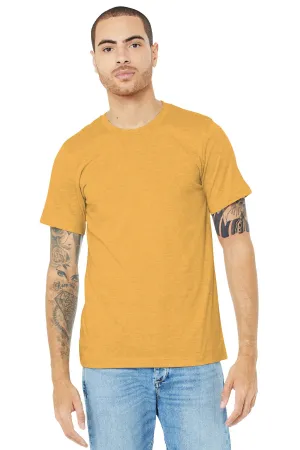 BELLA CANVAS  Unisex Heather CVC Short Sleeve Tee. BC3001CVC Heather Mustard