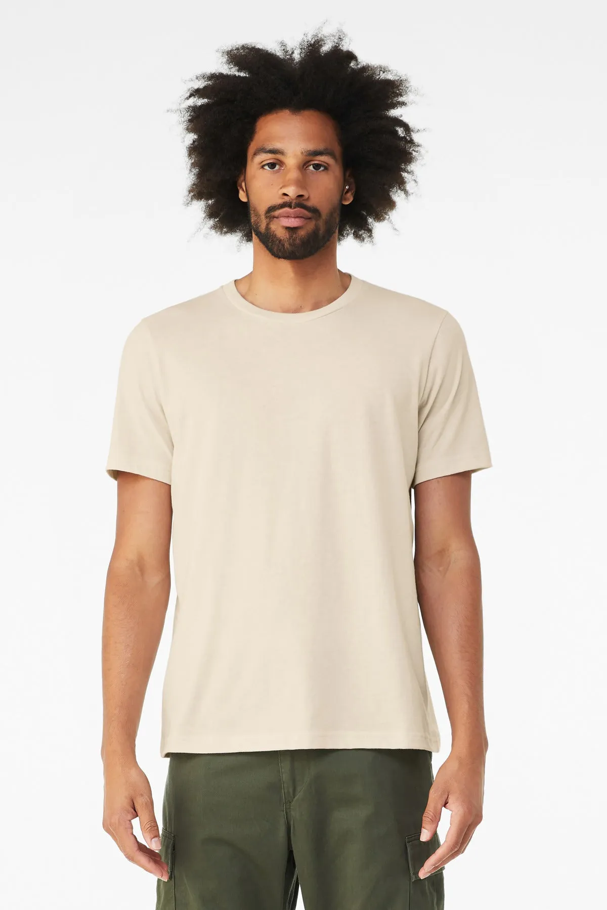 BELLA CANVAS  Unisex Heather CVC Short Sleeve Tee. BC3001CVC Heather Oatmeal